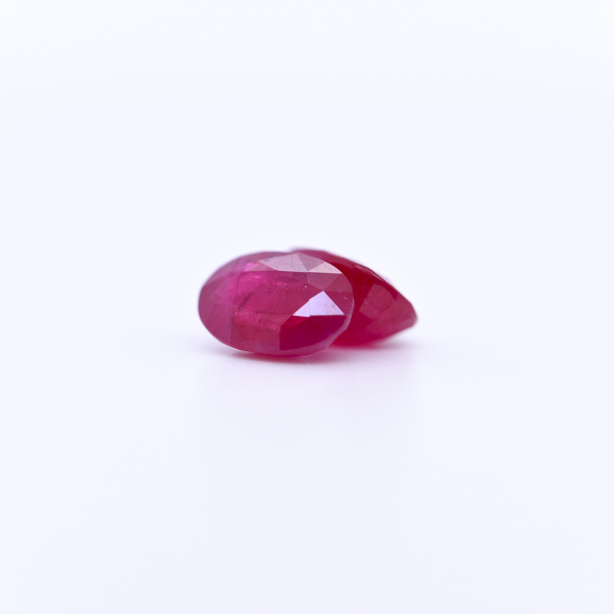 7x5 Oval Faceted Red Rubies