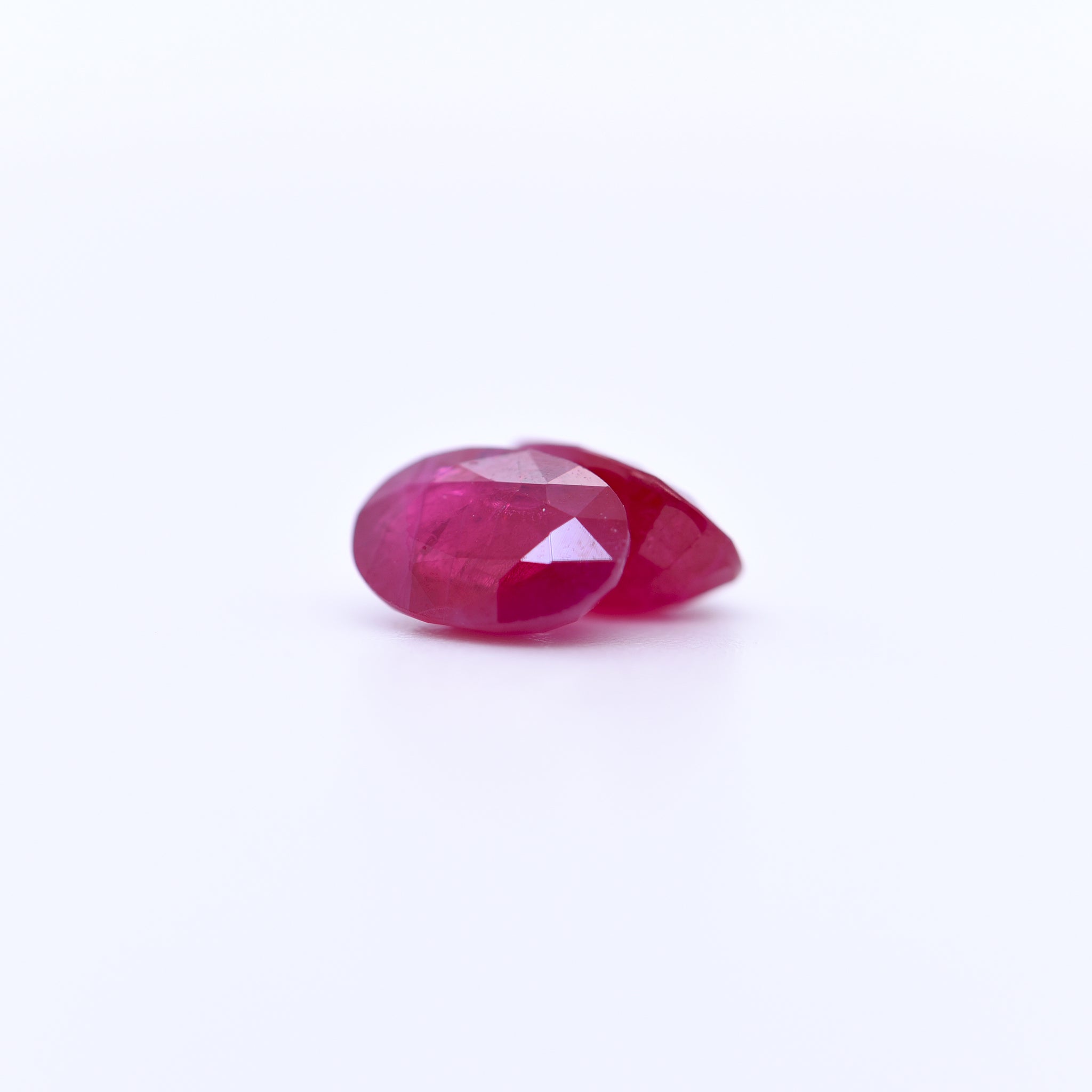 7x5 Oval Faceted Red Rubies