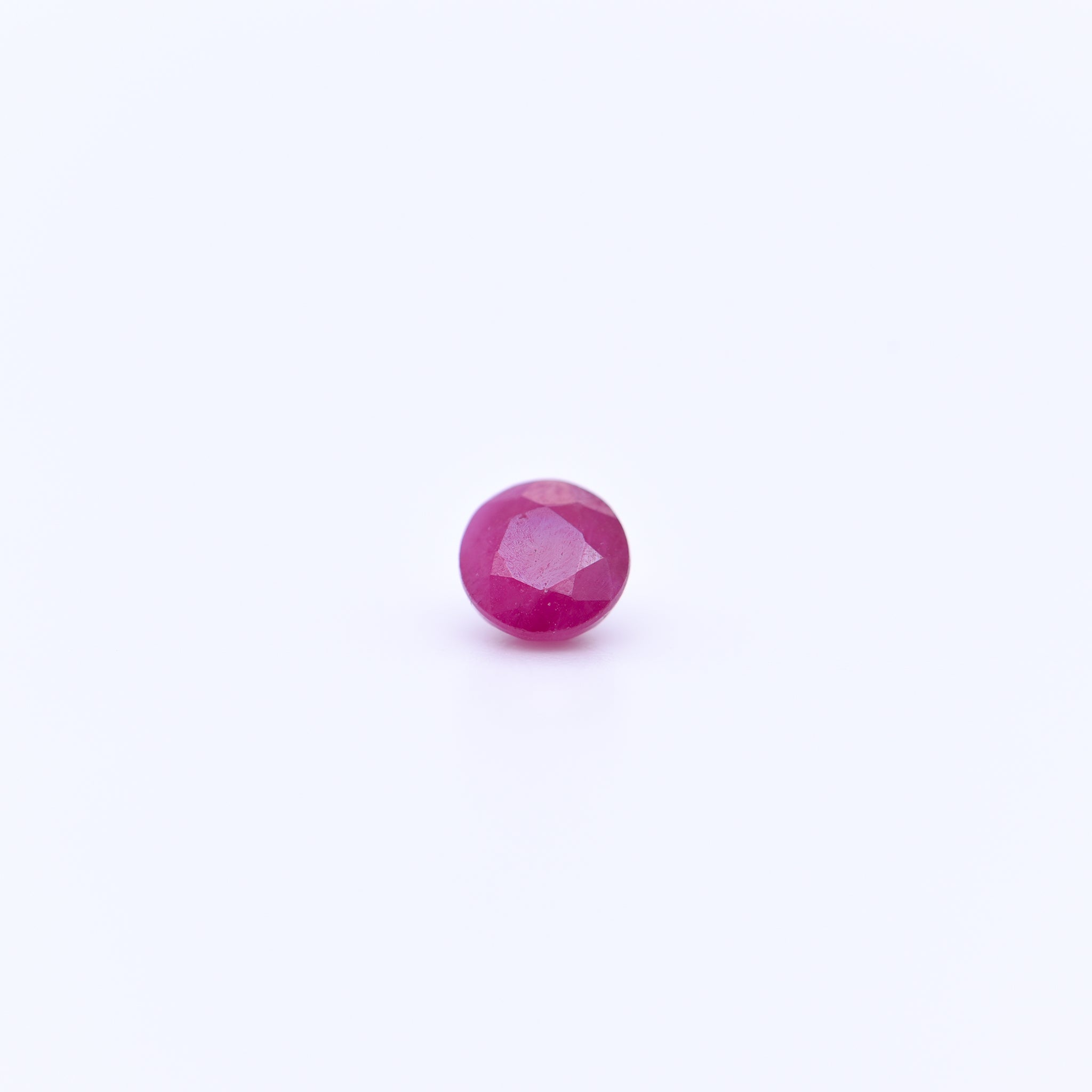 4.5mm Round Faceted Red Rubies