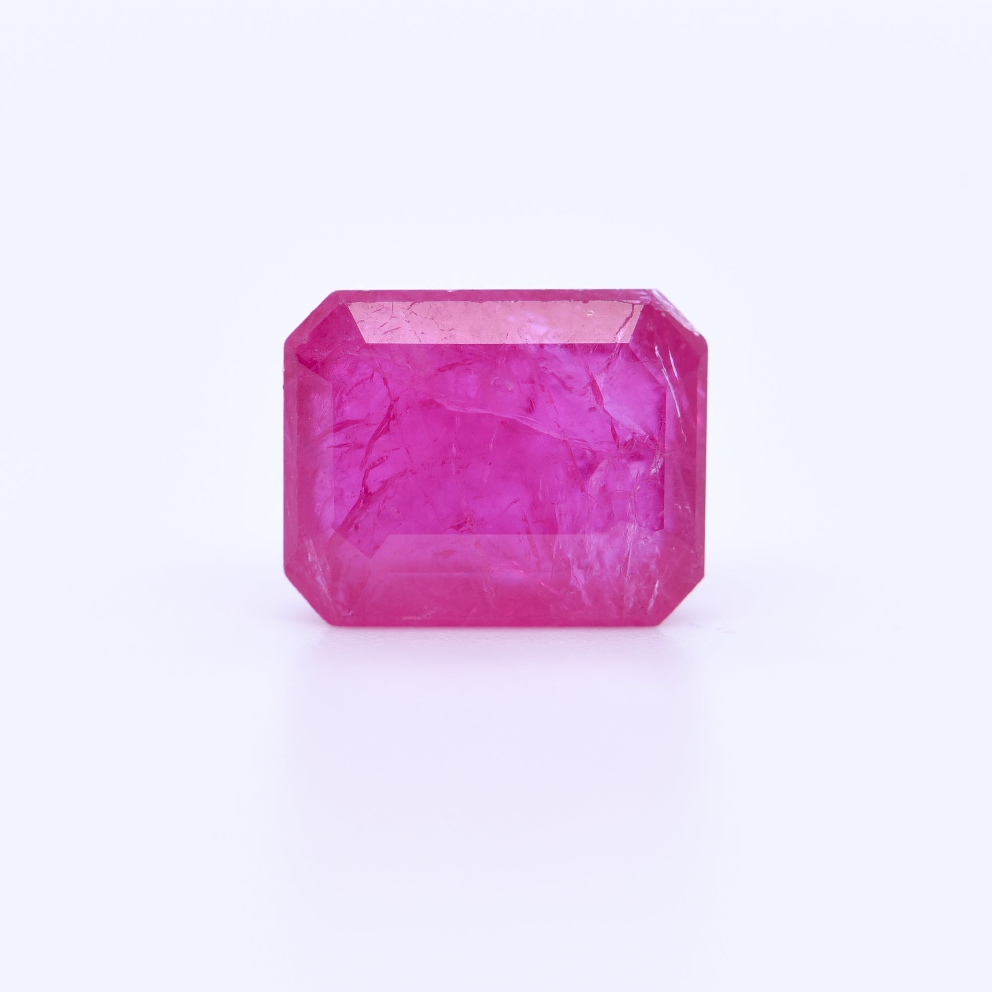 9X7 Octagon Pink Rubies