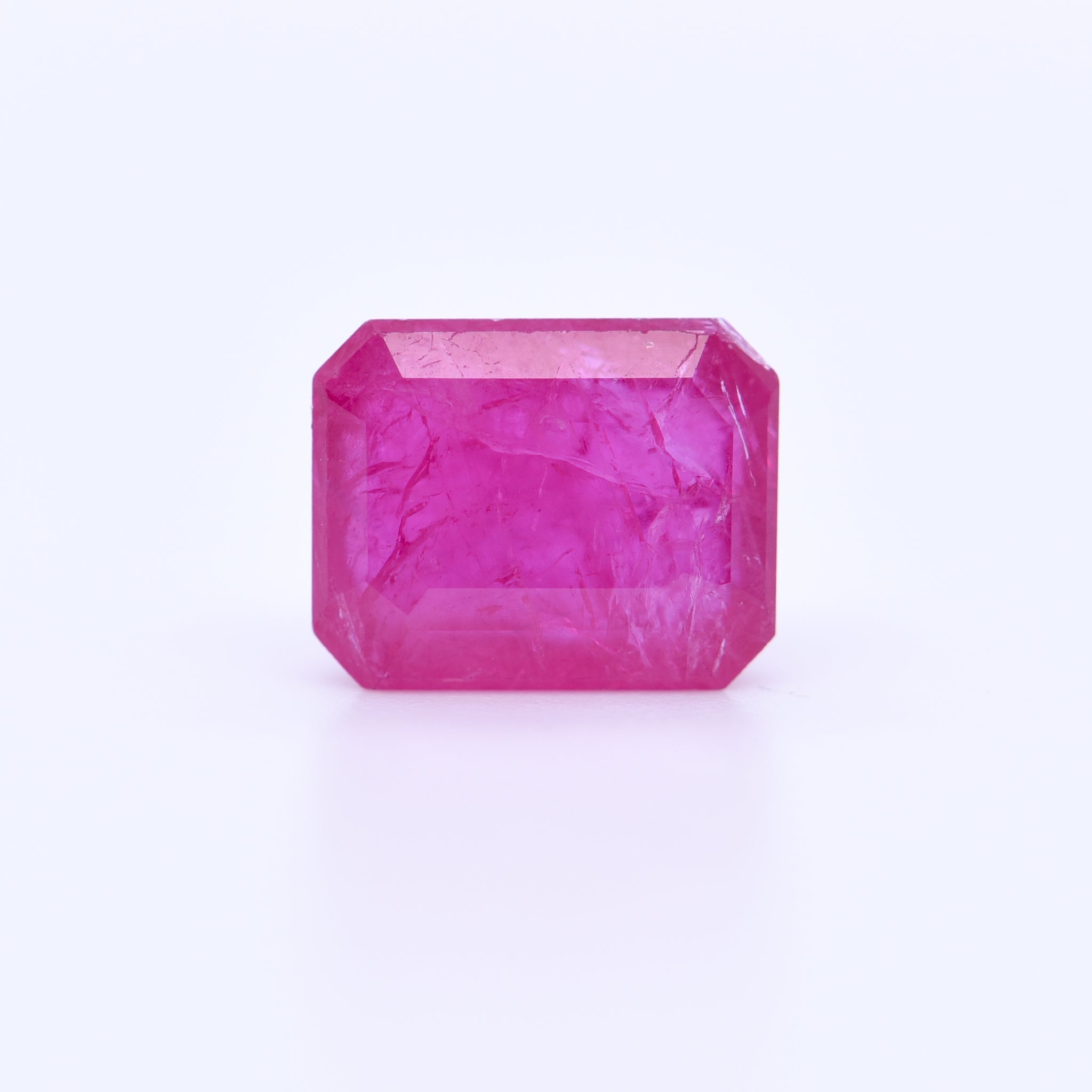 9X7 Octagon Pink Rubies