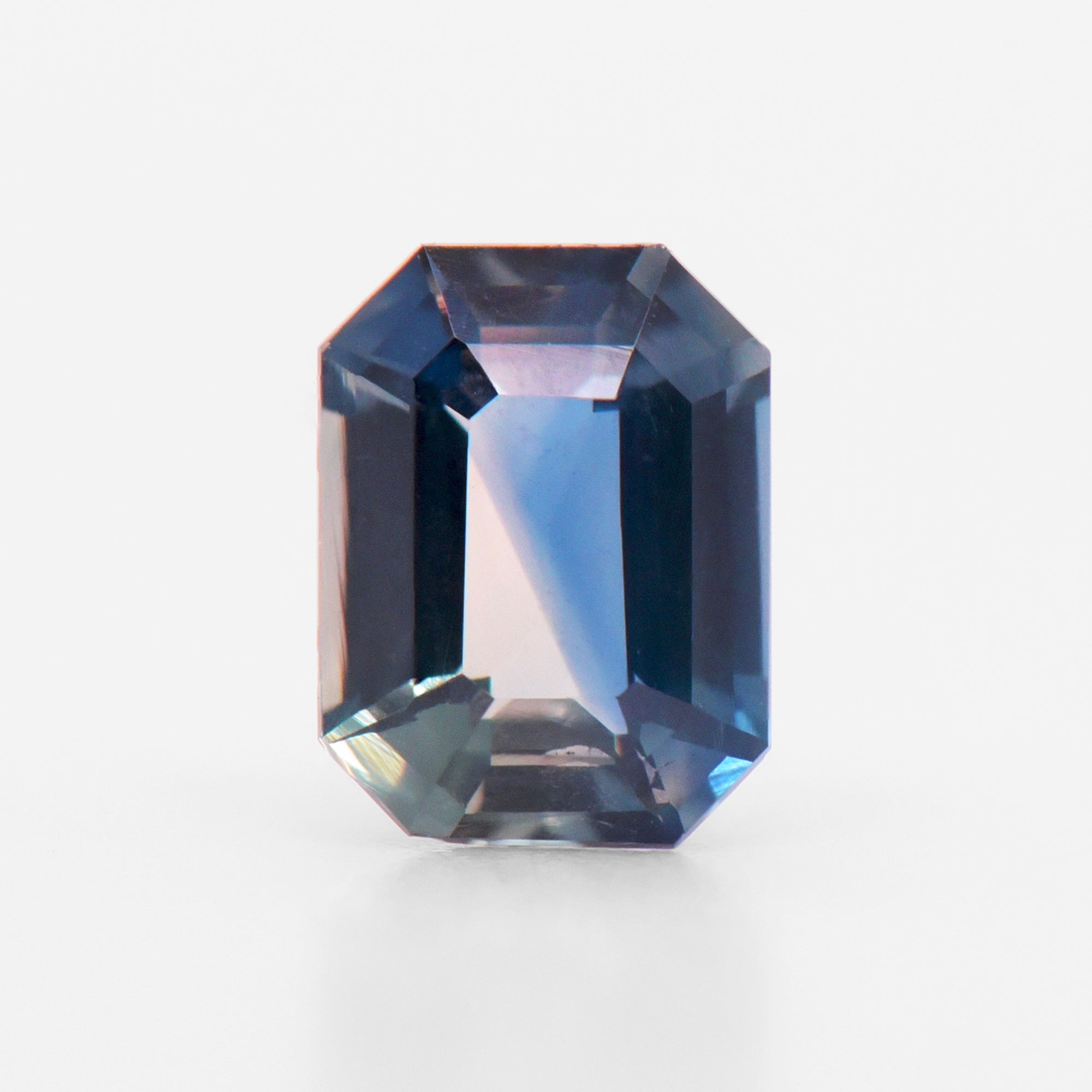 0.86cts 6.3x4.7mm Octagon Faceted Bi-Colour Sapphire