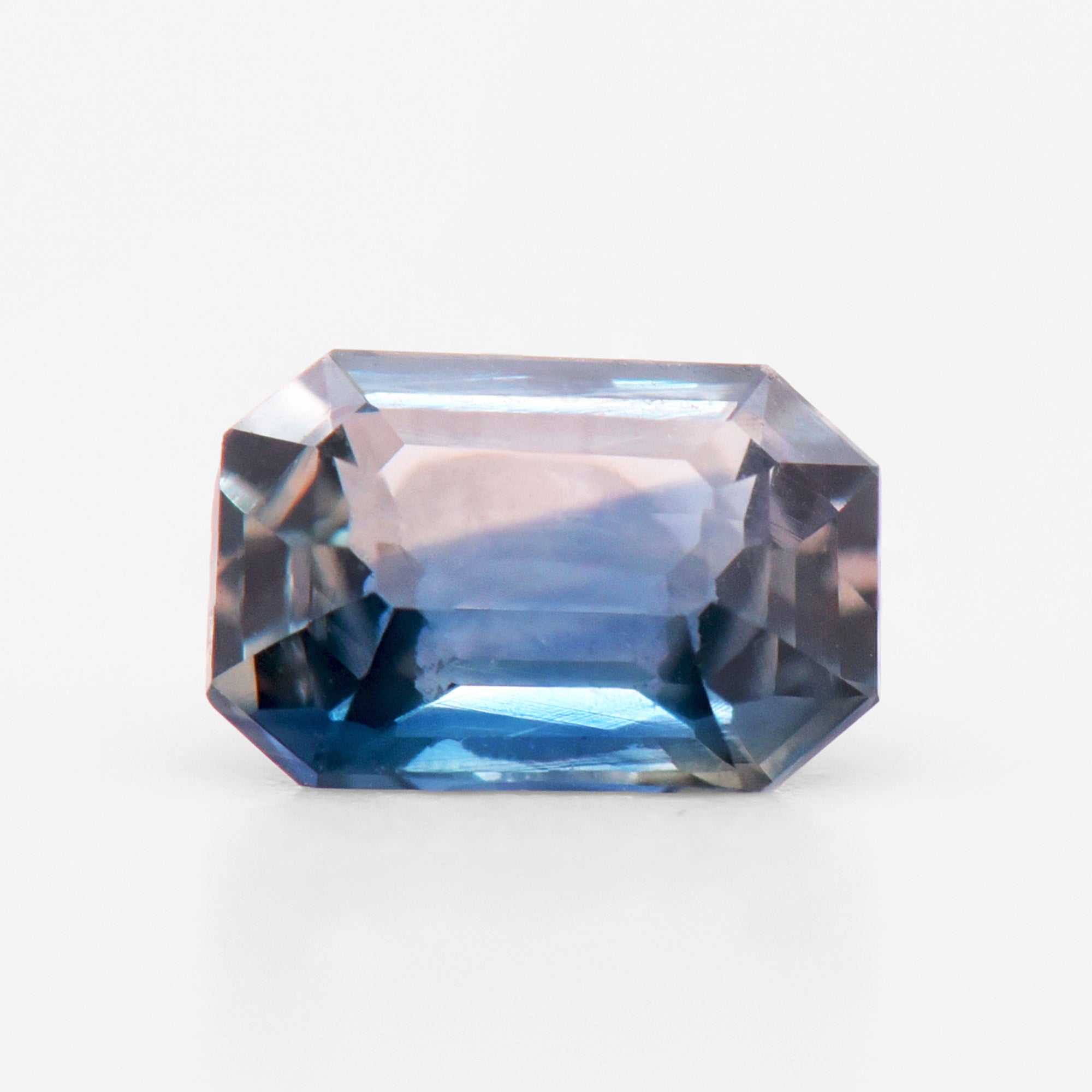 0.86cts 6.3x4.7mm Octagon Faceted Bi-Colour Sapphire