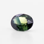 1.45cts 8x6.2mm Oval Faceted Bi-Colour Green Sapphire