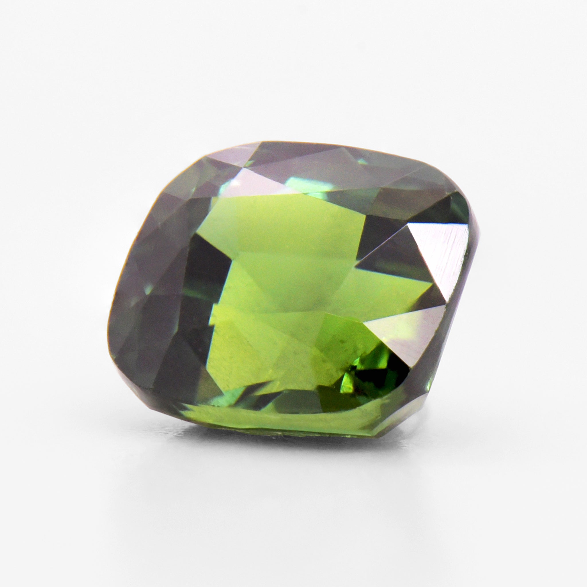2.00cts 7x6.2mm Cushion Shaped Green Sapphire