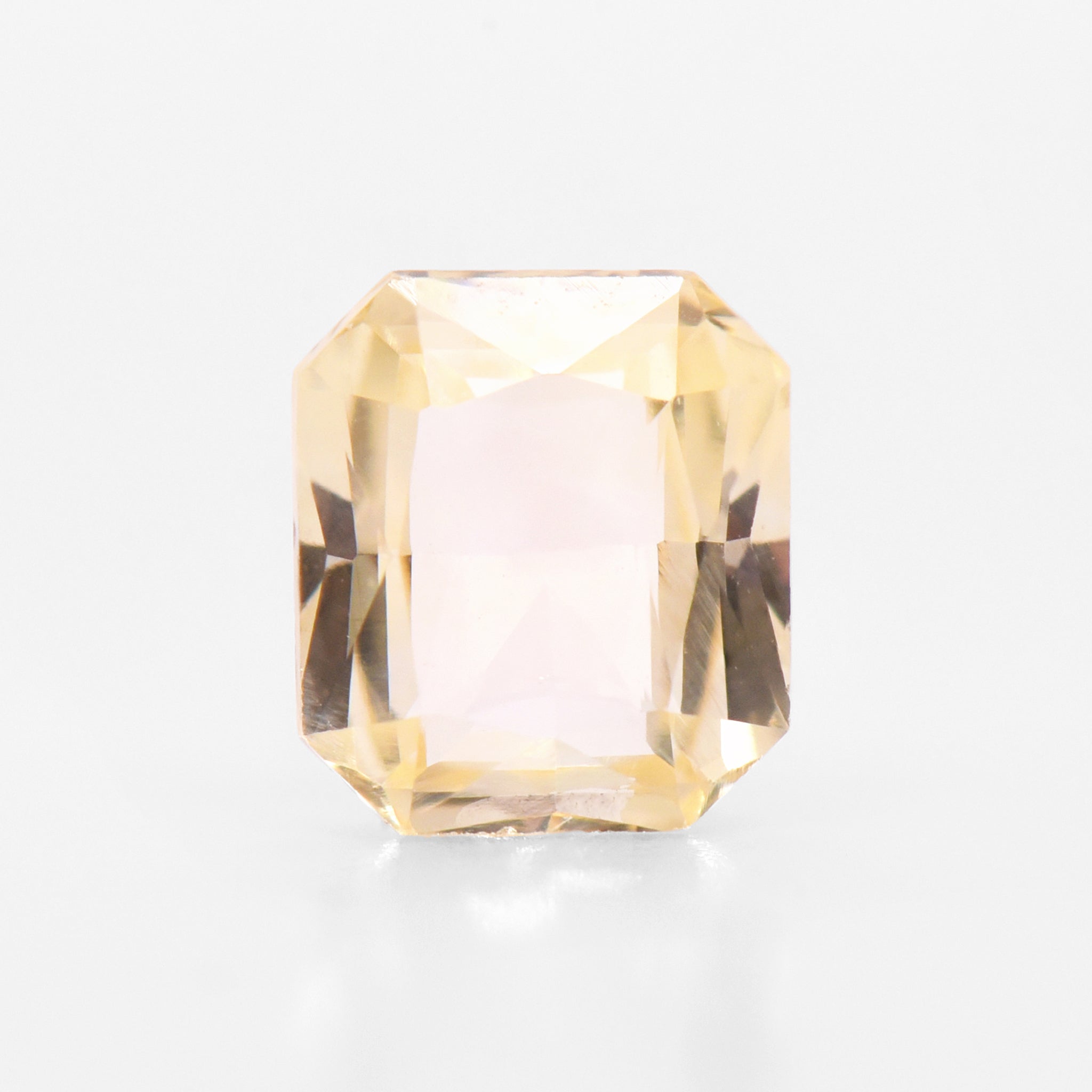 1.10cts 6.2x5.5mm Octagon Faceted Yellow Sapphire