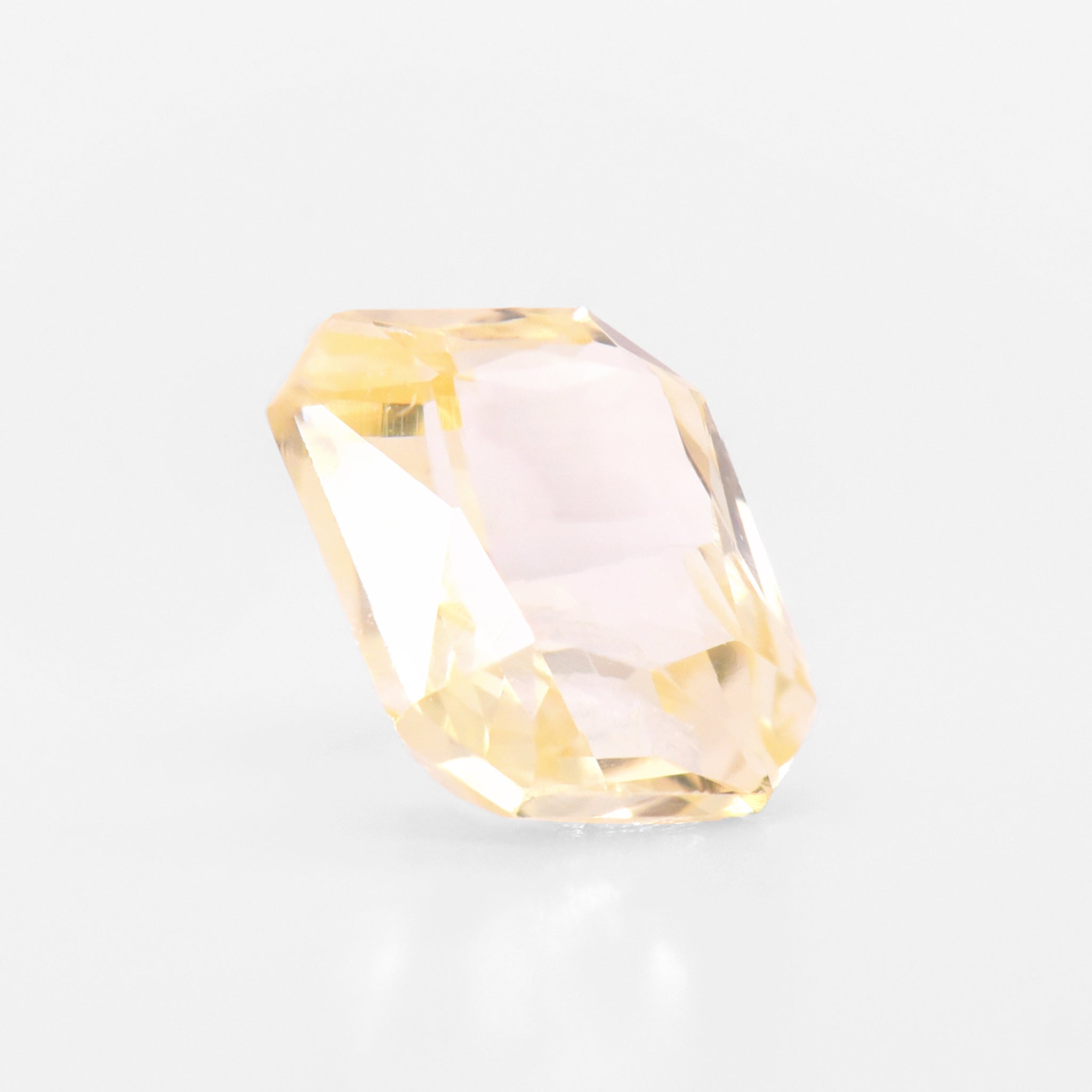 1.10cts 6.2x5.5mm Octagon Faceted Yellow Sapphire
