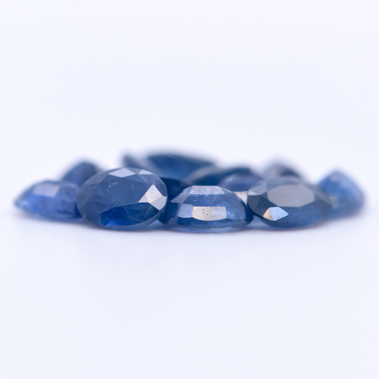 6x4 Oval Faceted Blue Sapphires