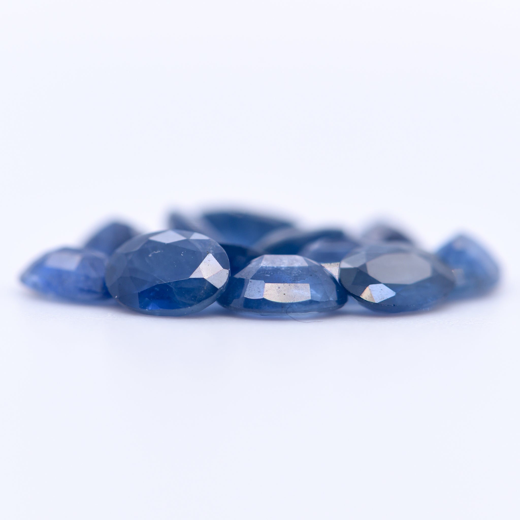 6x4 Oval Faceted Blue Sapphires