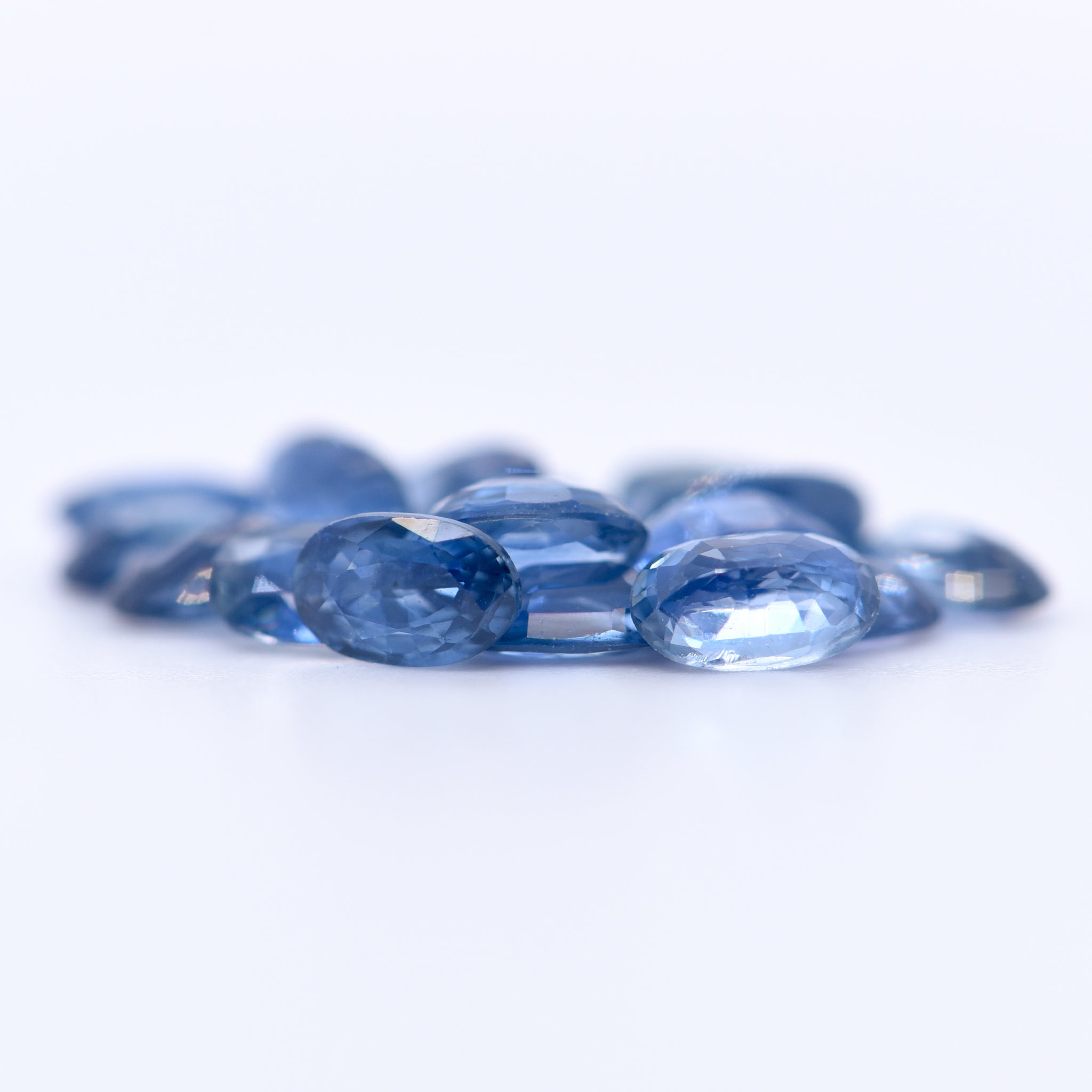 5x3 Oval Faceted Blue Sapphires