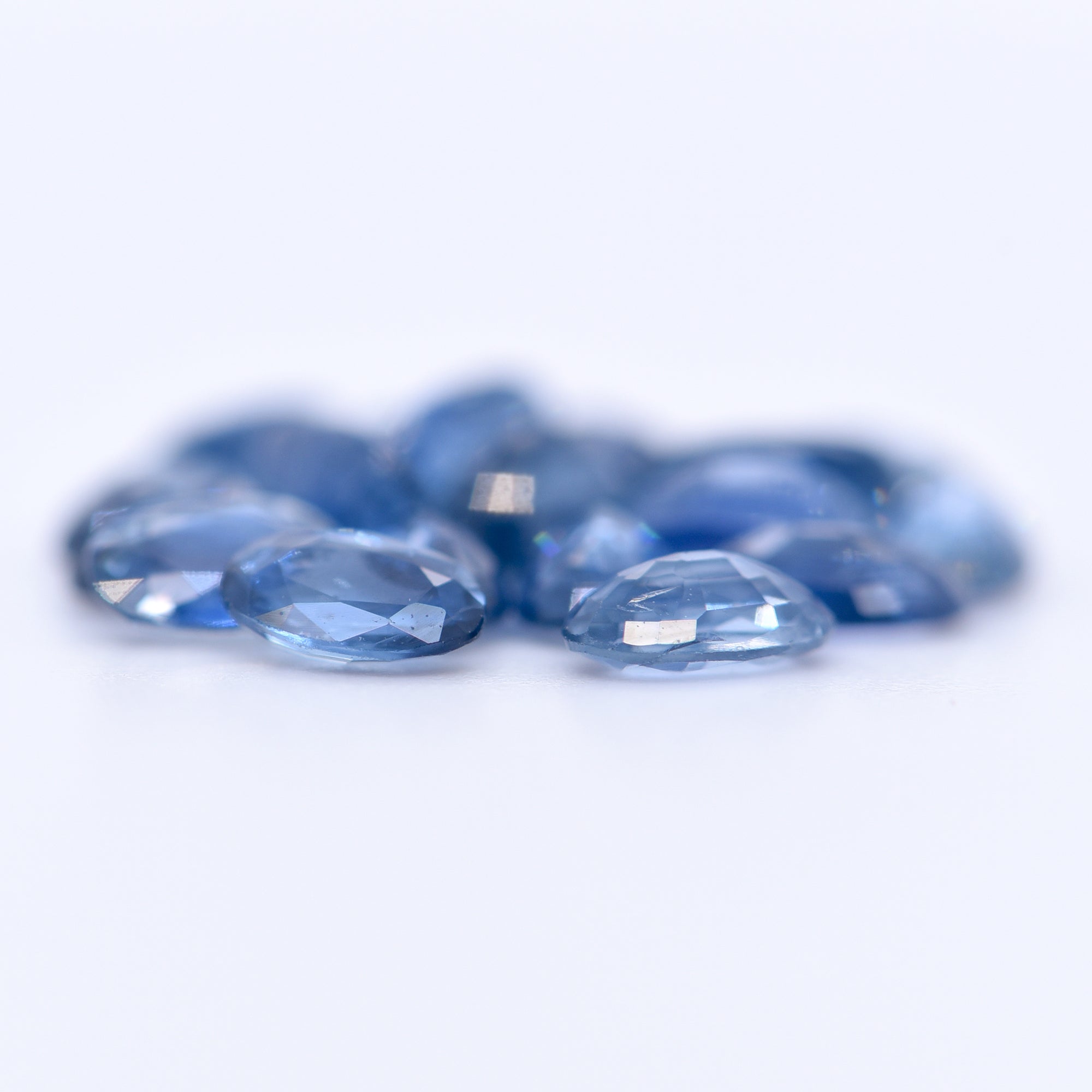 5x3 Oval Faceted Blue Sapphires