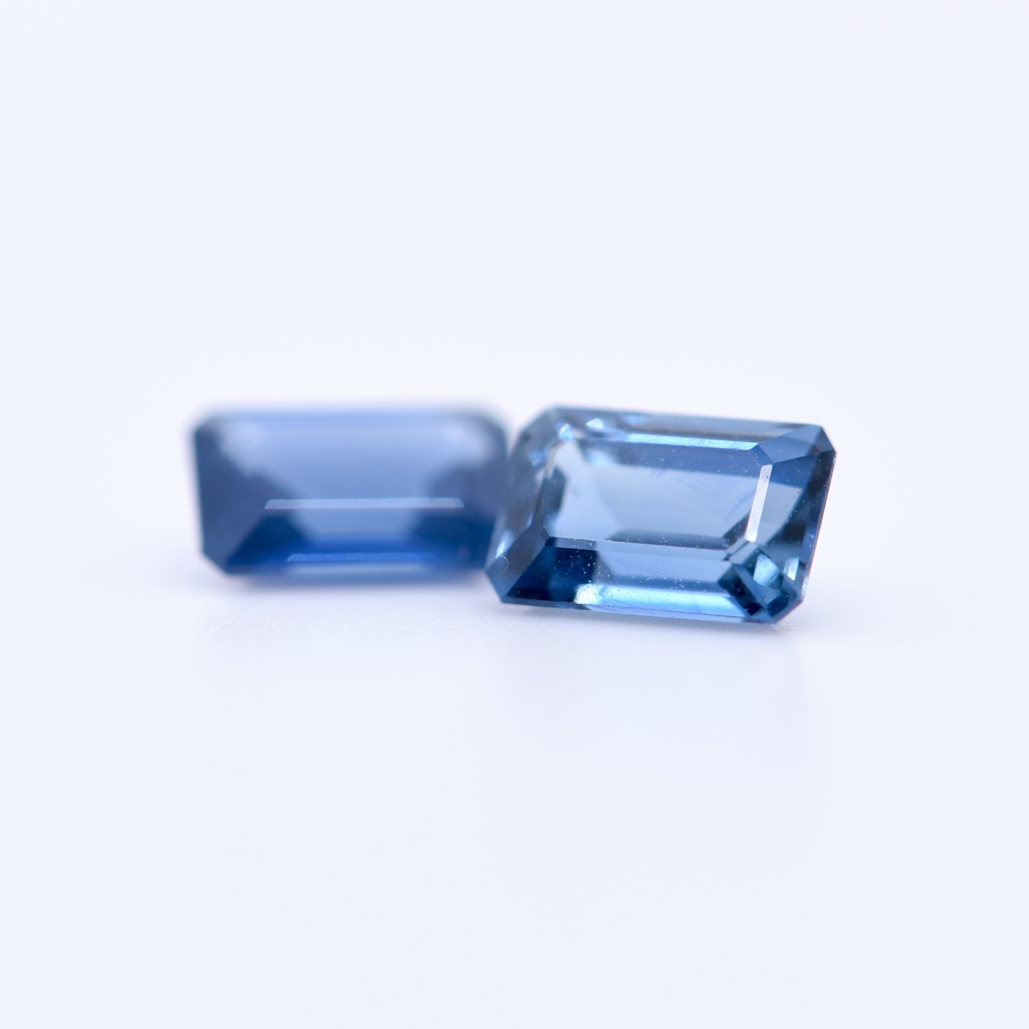 6x4 Octagon Blue Sapphires