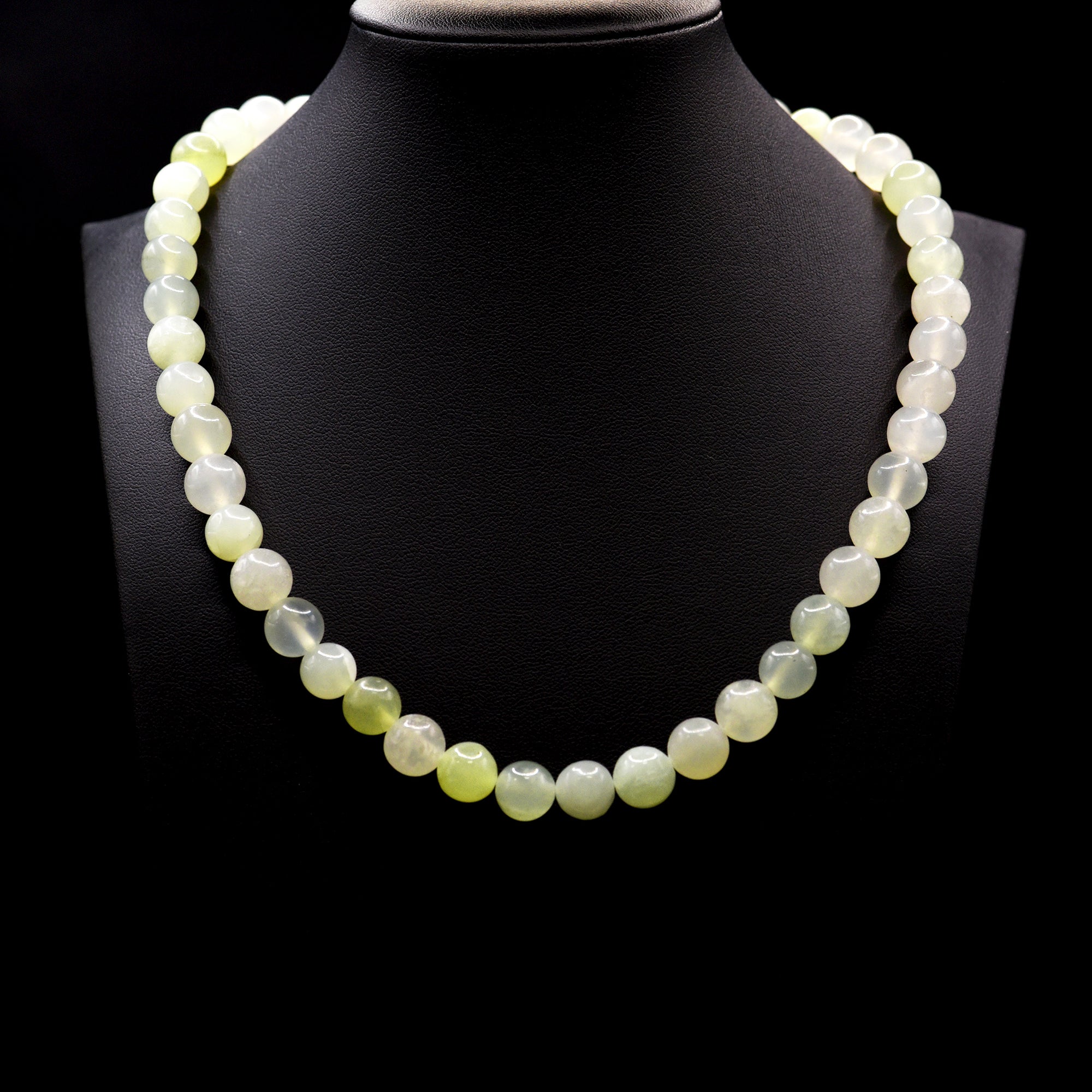 10mm Round Green Serpentine Bead Strings