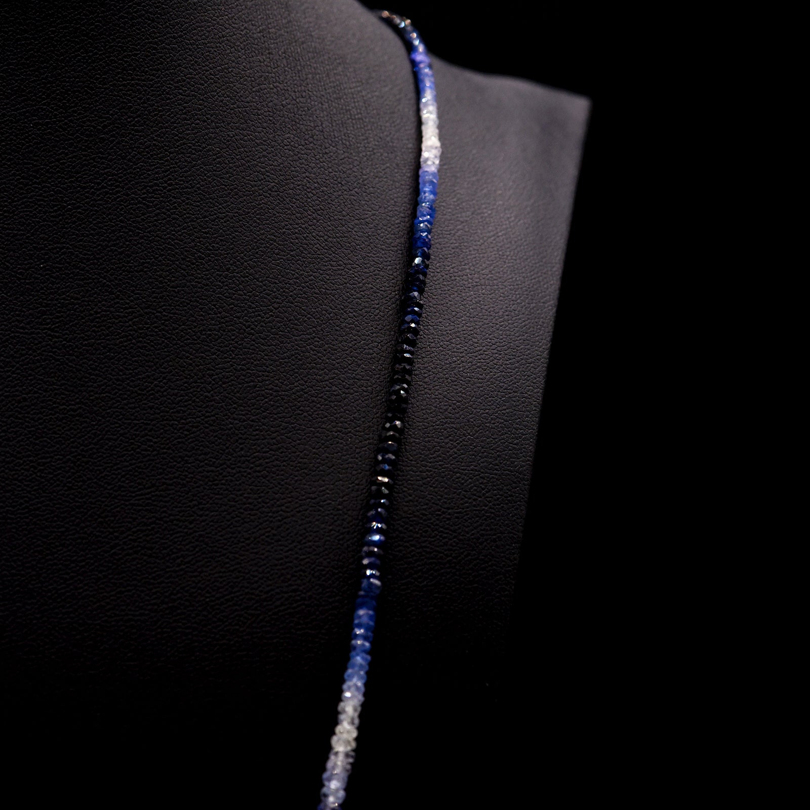 3mm Faceted Button Mixed Sapphire Bead Strings