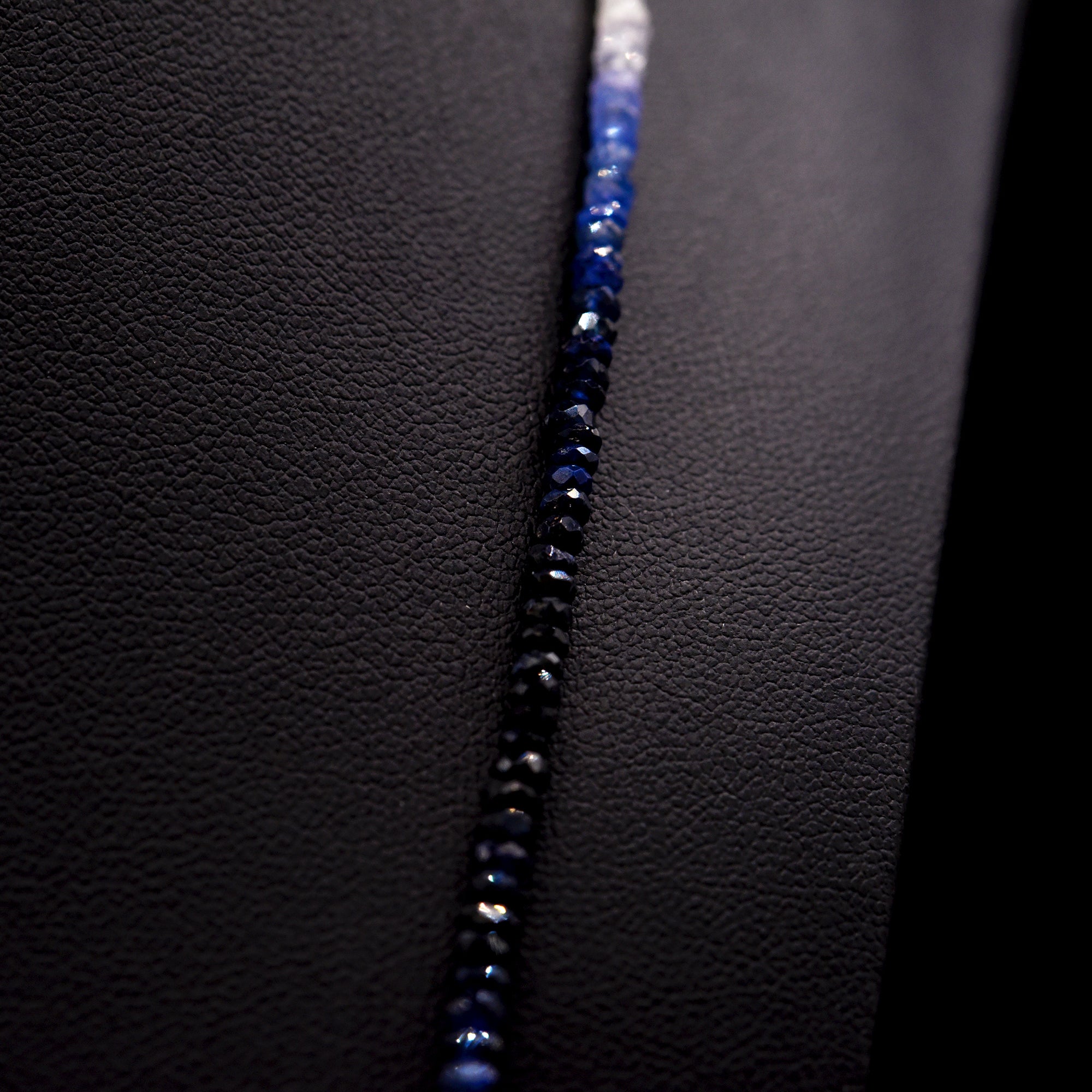 3mm Faceted Button Mixed Sapphire Bead Strings