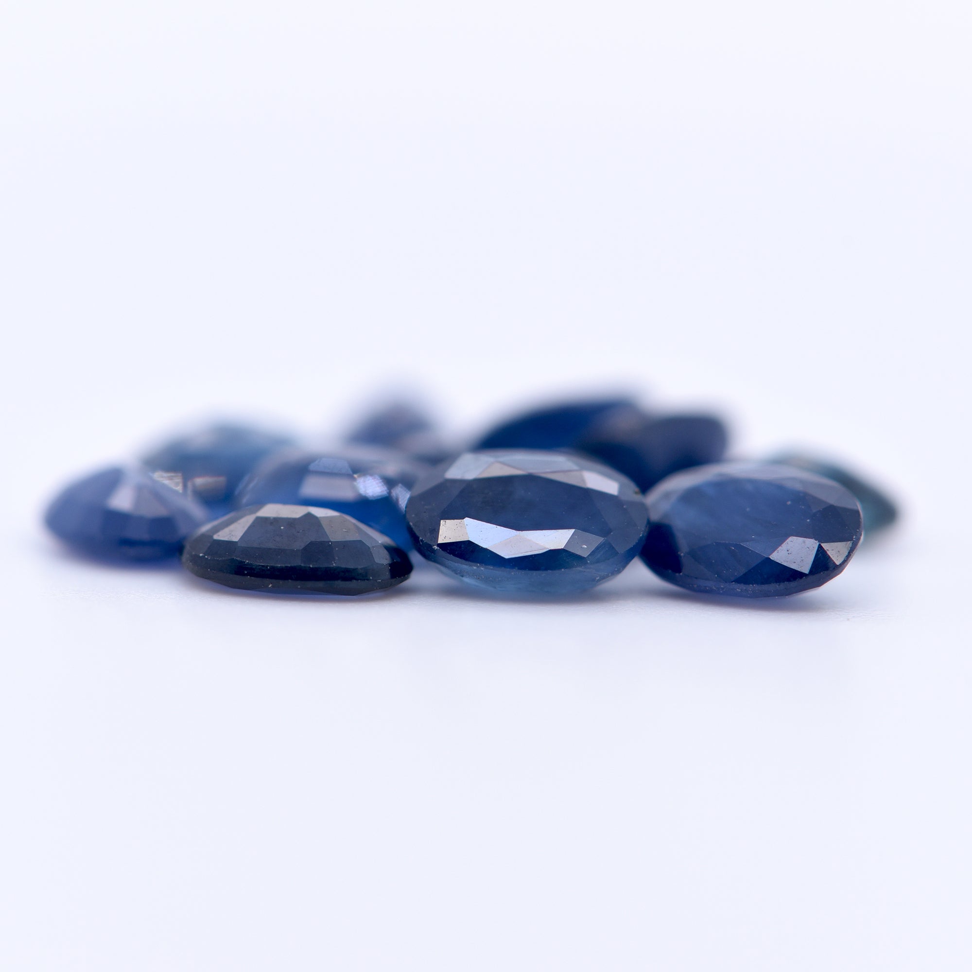 6x4 Oval Faceted Blue Sapphires