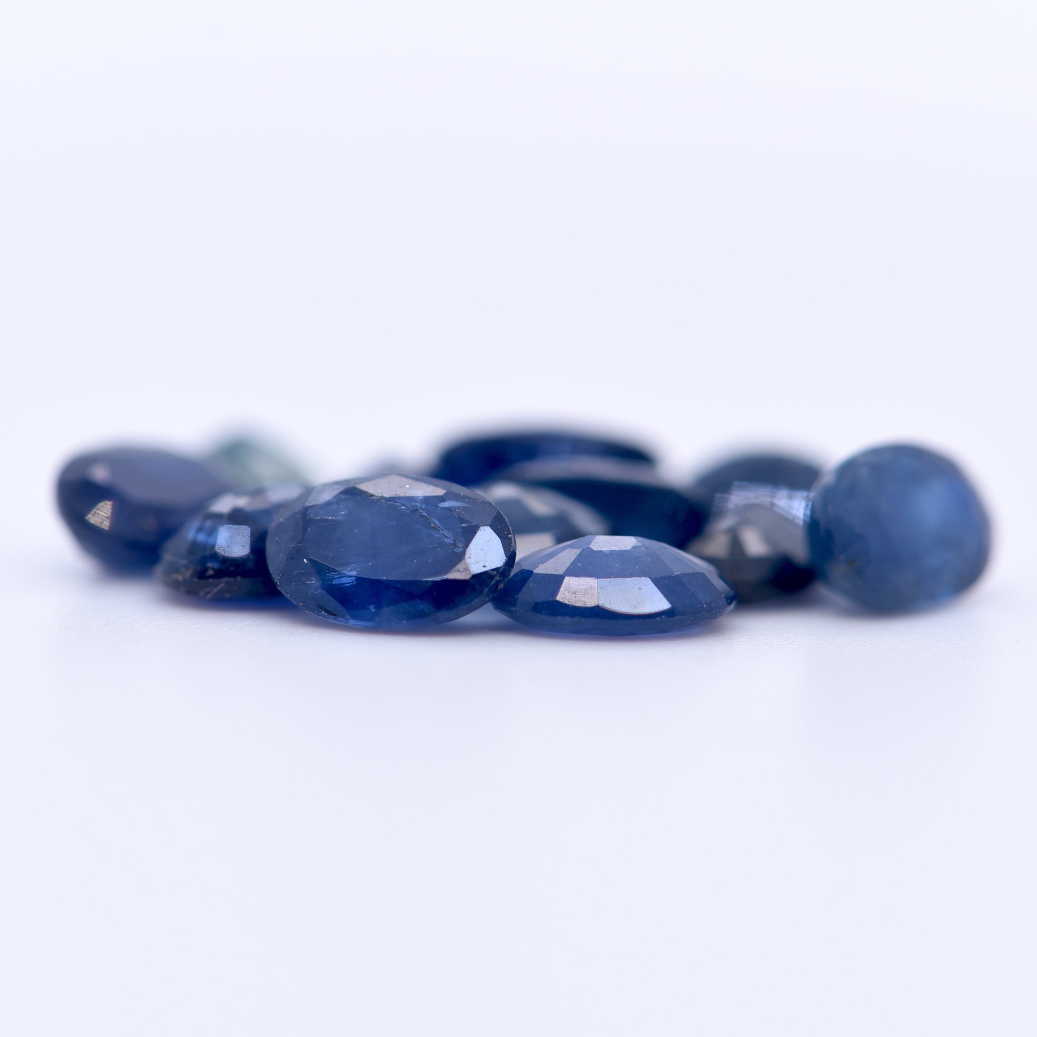 6x4 Oval Faceted Blue Sapphires