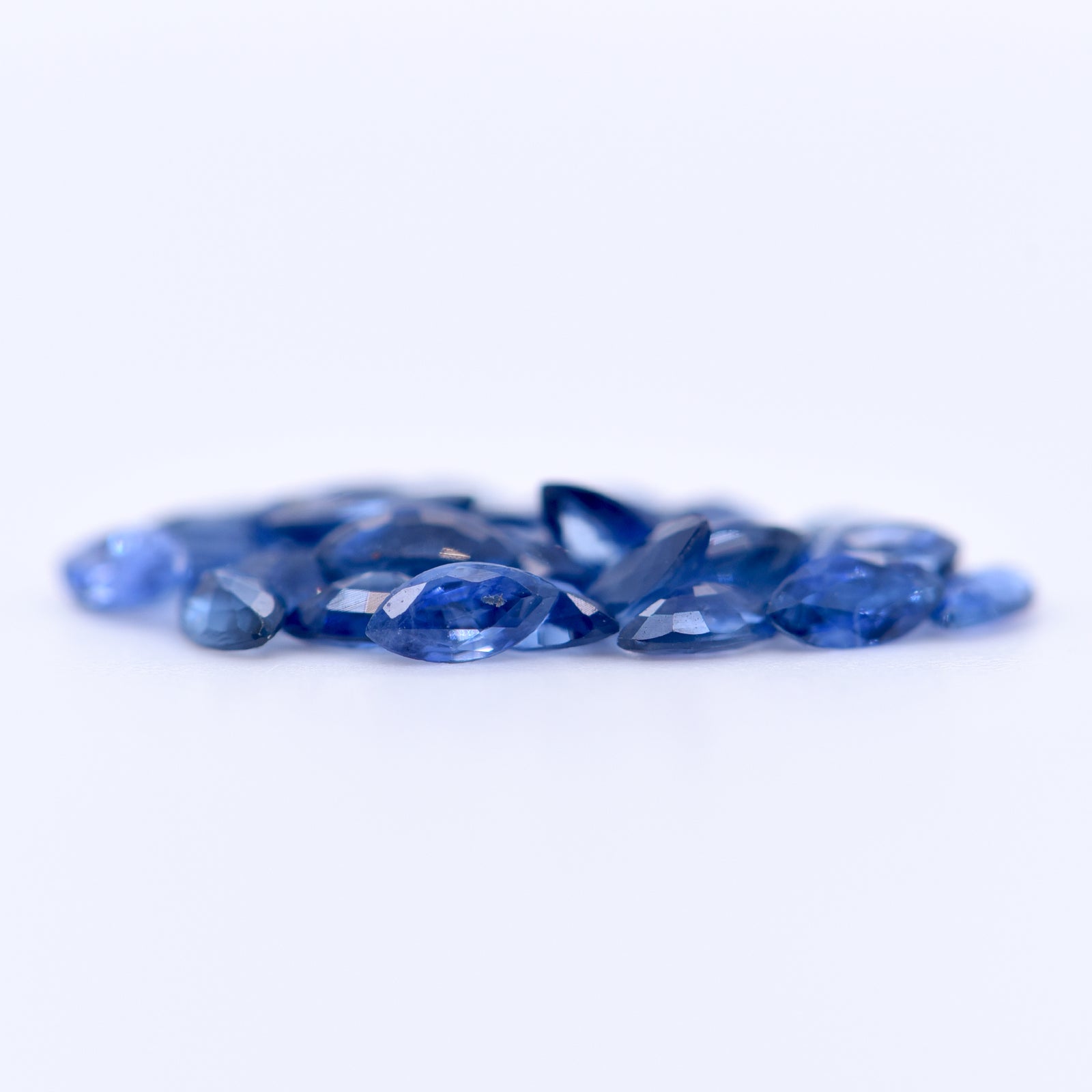 4x2 Marquise Faceted Blue Sapphires