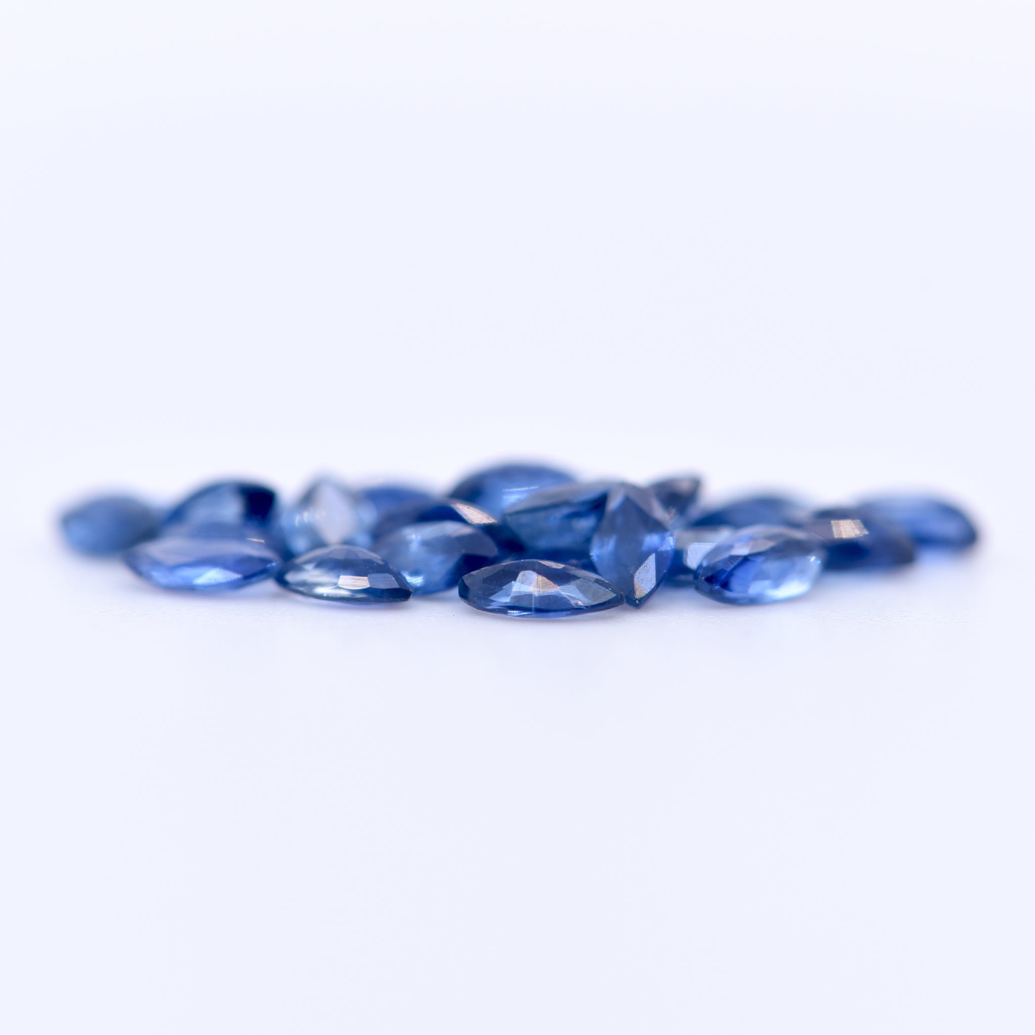 4x2 Marquise Faceted Blue Sapphires