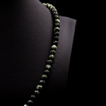 6mm Round Mixed Green Seraphinite Bead Strings