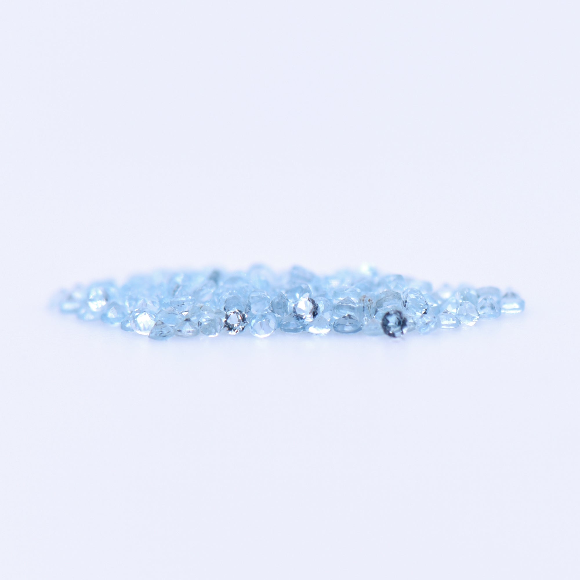1mm Round Faceted Swiss Blue Topaz