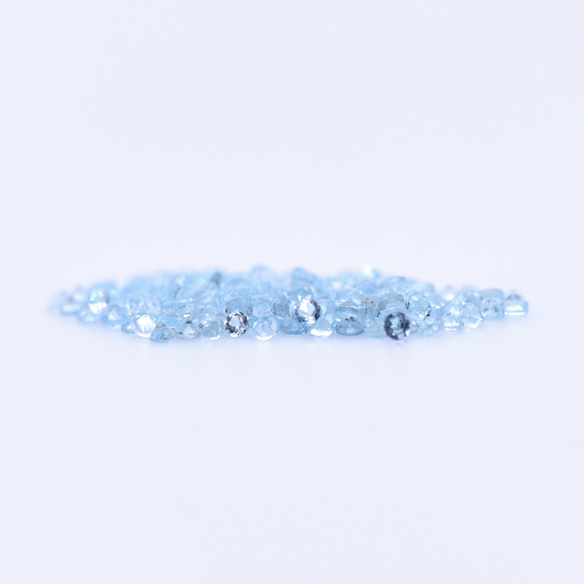 1mm Round Faceted Swiss Blue Topaz