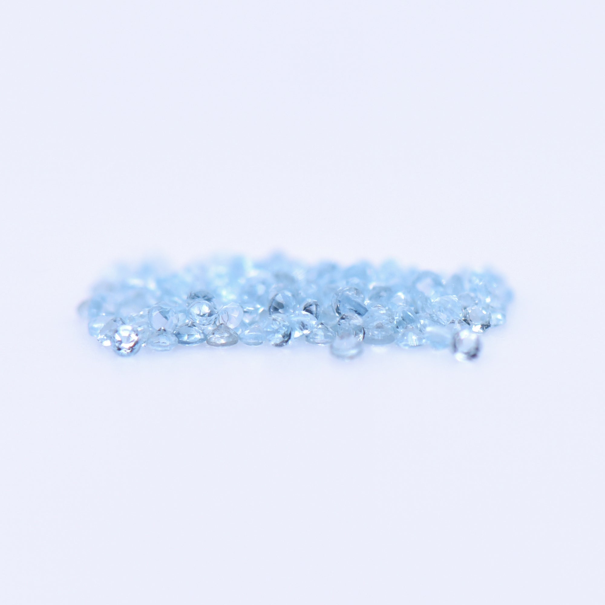 1mm Round Faceted Swiss Blue Topaz