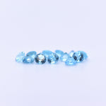 3.75mm Round Faceted Swiss Blue Topaz