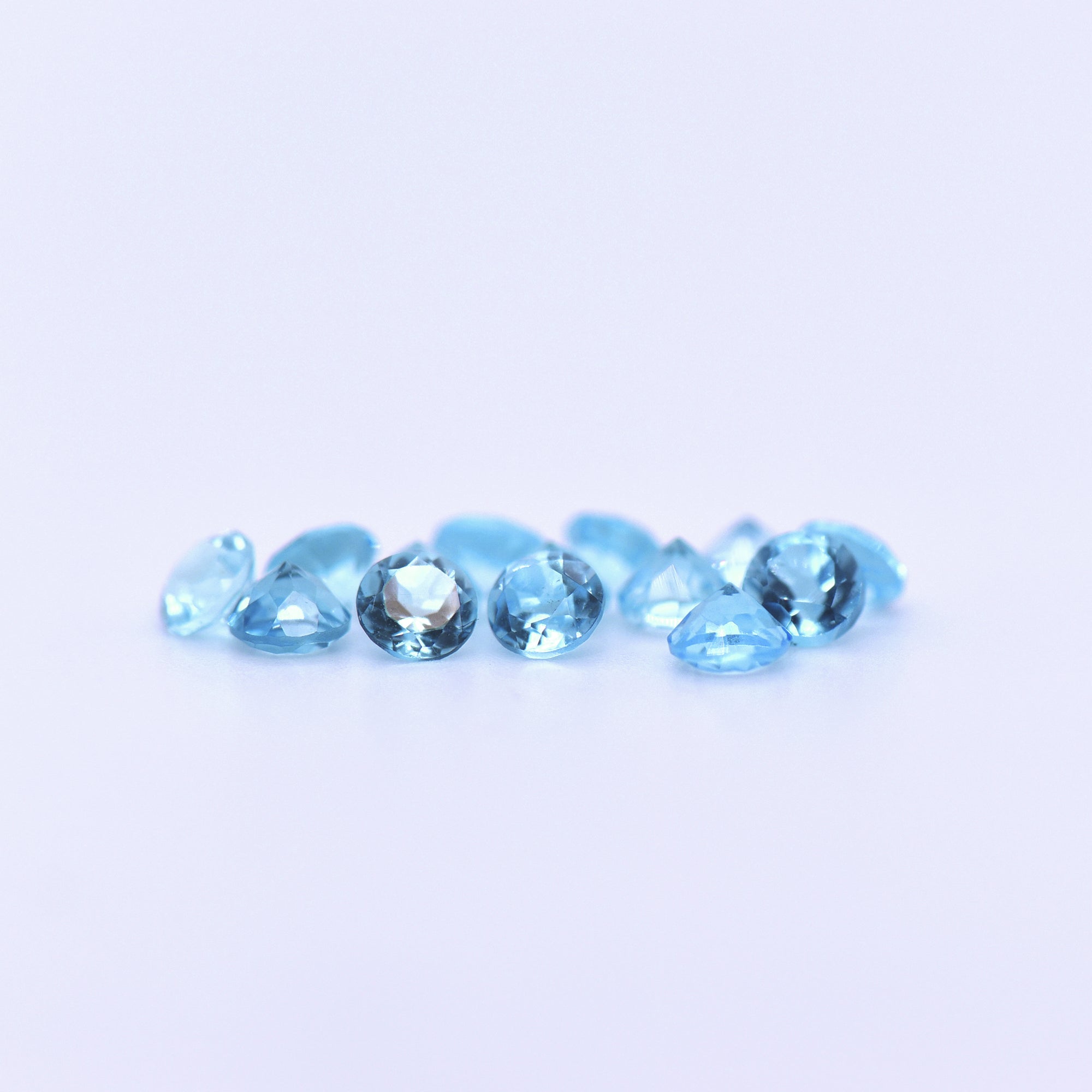 3.75mm Round Faceted Swiss Blue Topaz