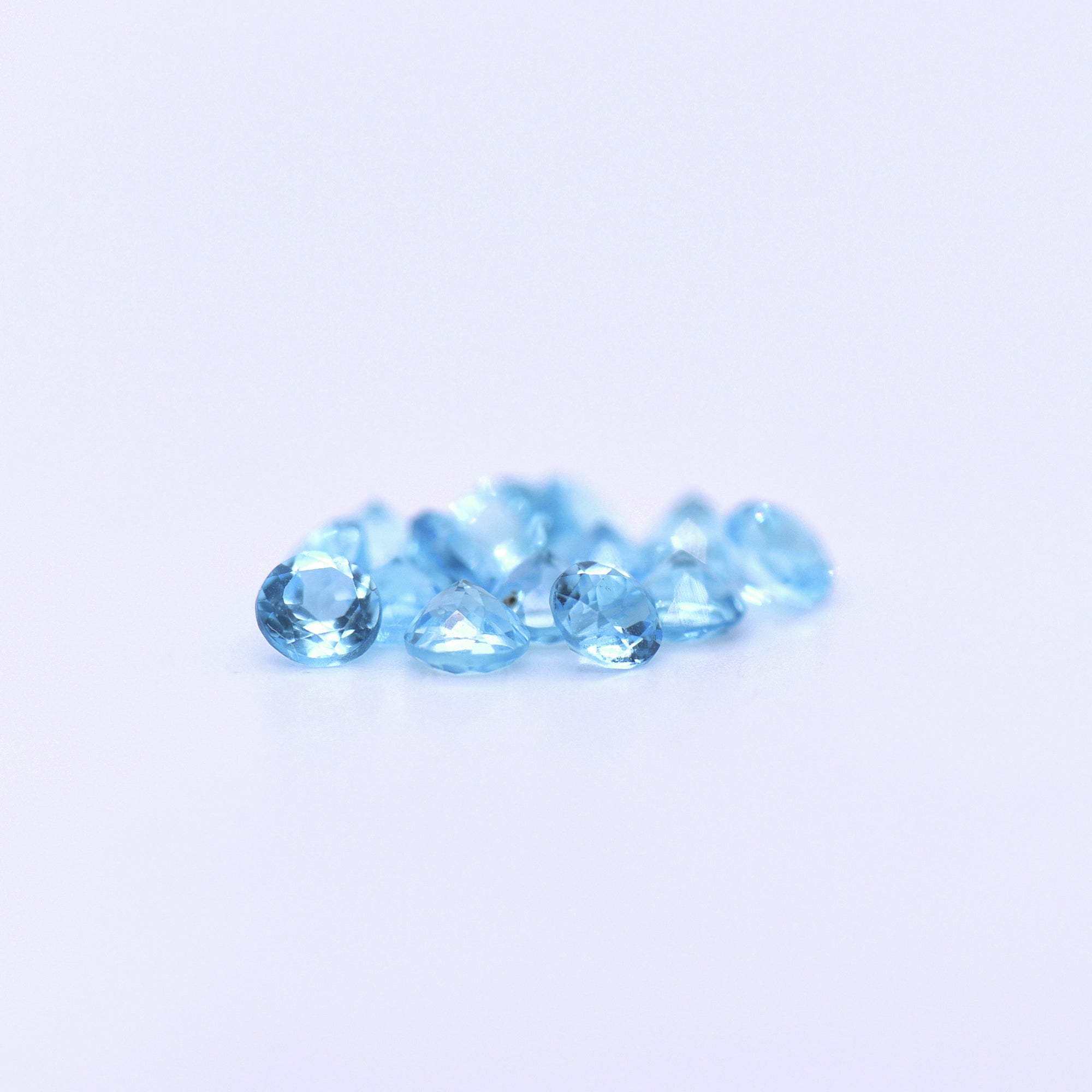 3.75mm Round Faceted Swiss Blue Topaz