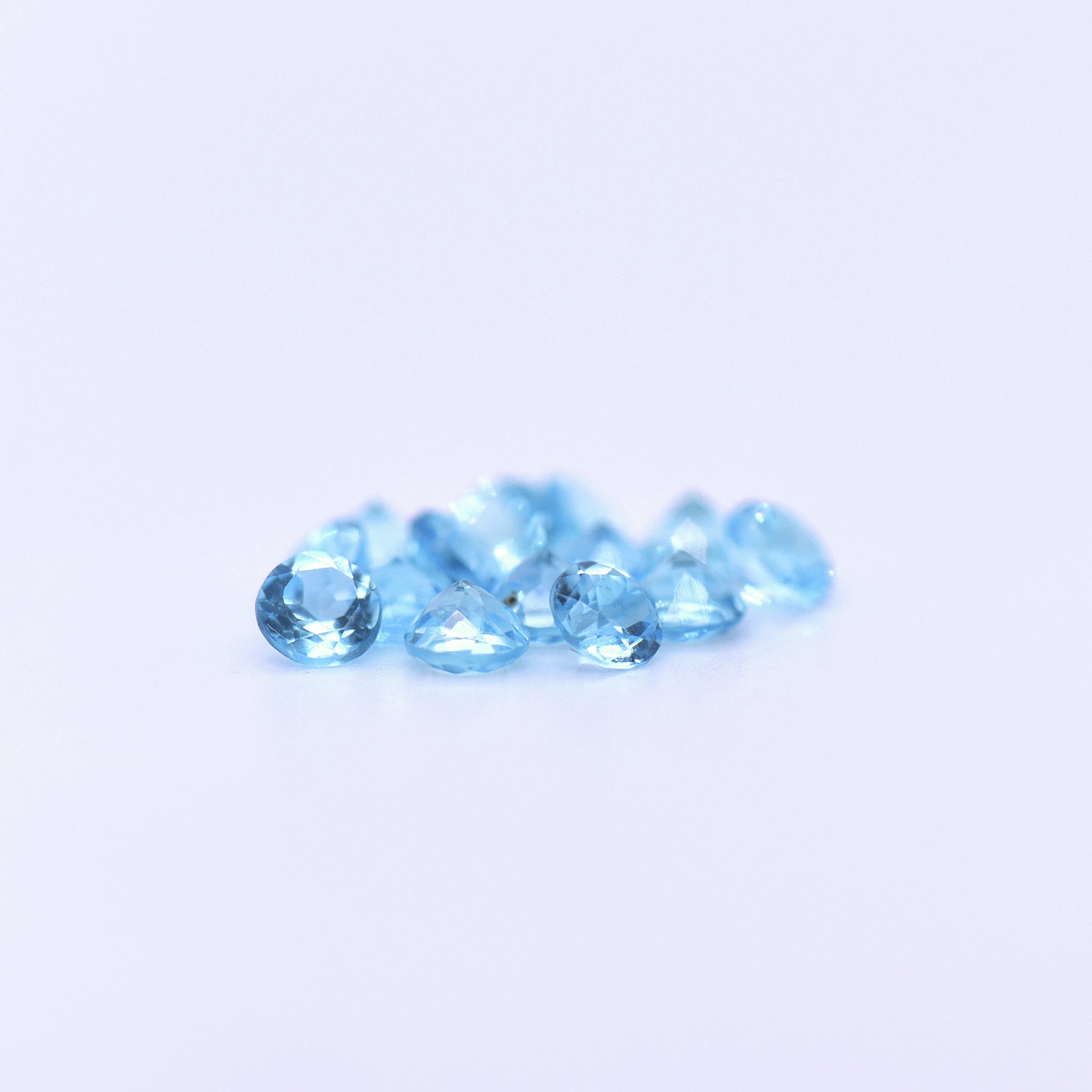 3.75mm Round Faceted Swiss Blue Topaz