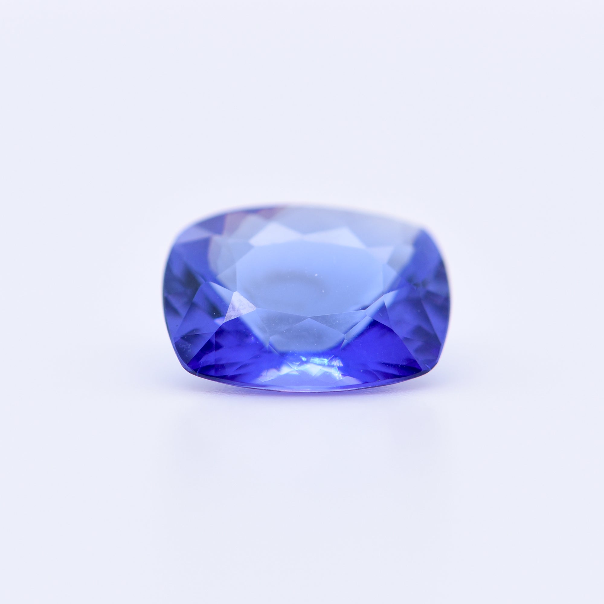 10x8 Cushion Faceted Blue Tanzanite