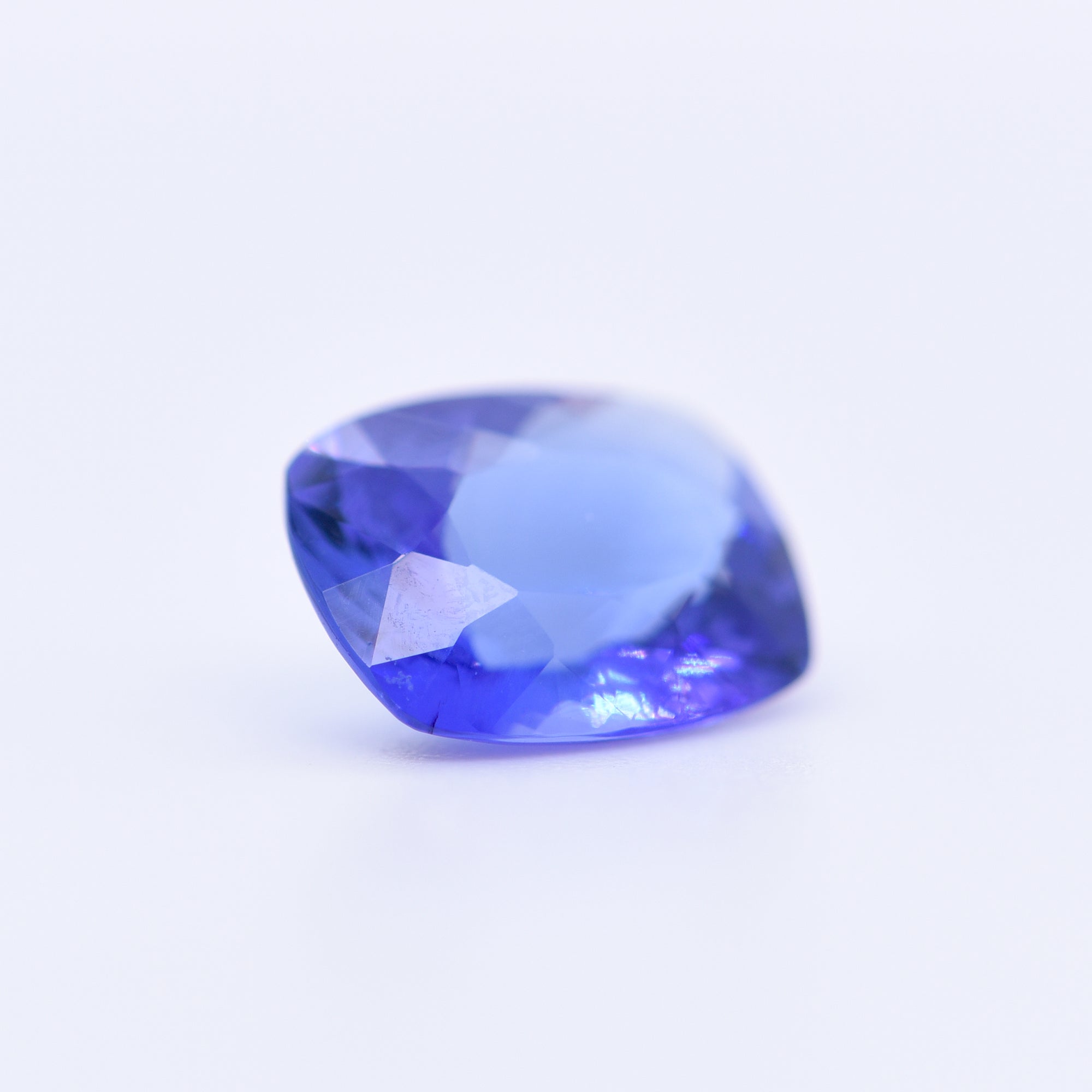 10x8 Cushion Faceted Blue Tanzanite