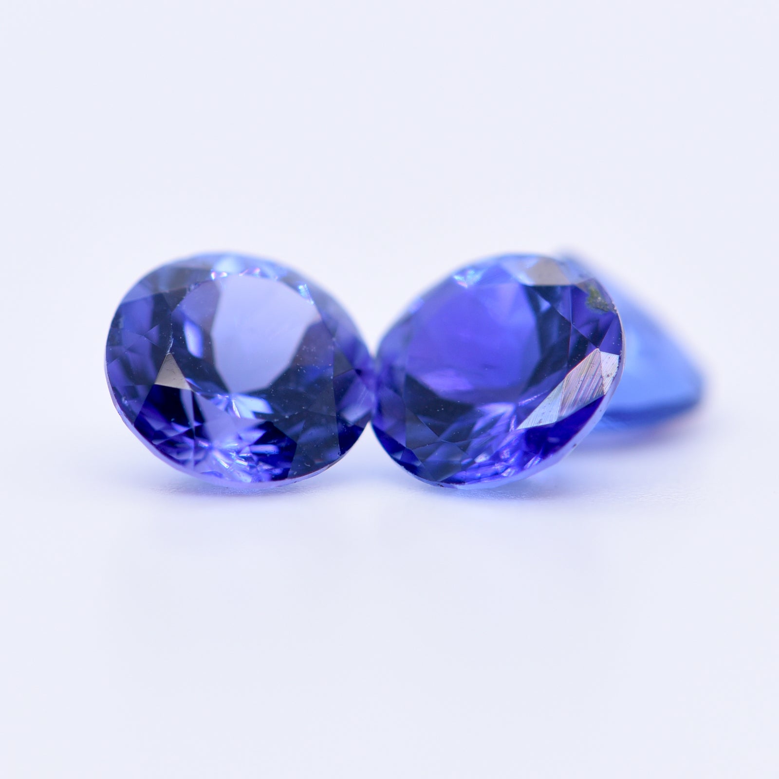 7mm Round Faceted Blue Tanzanite