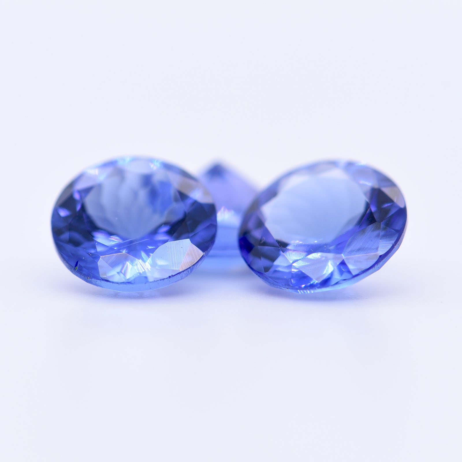 7.5mm Round Faceted Blue Tanzanite