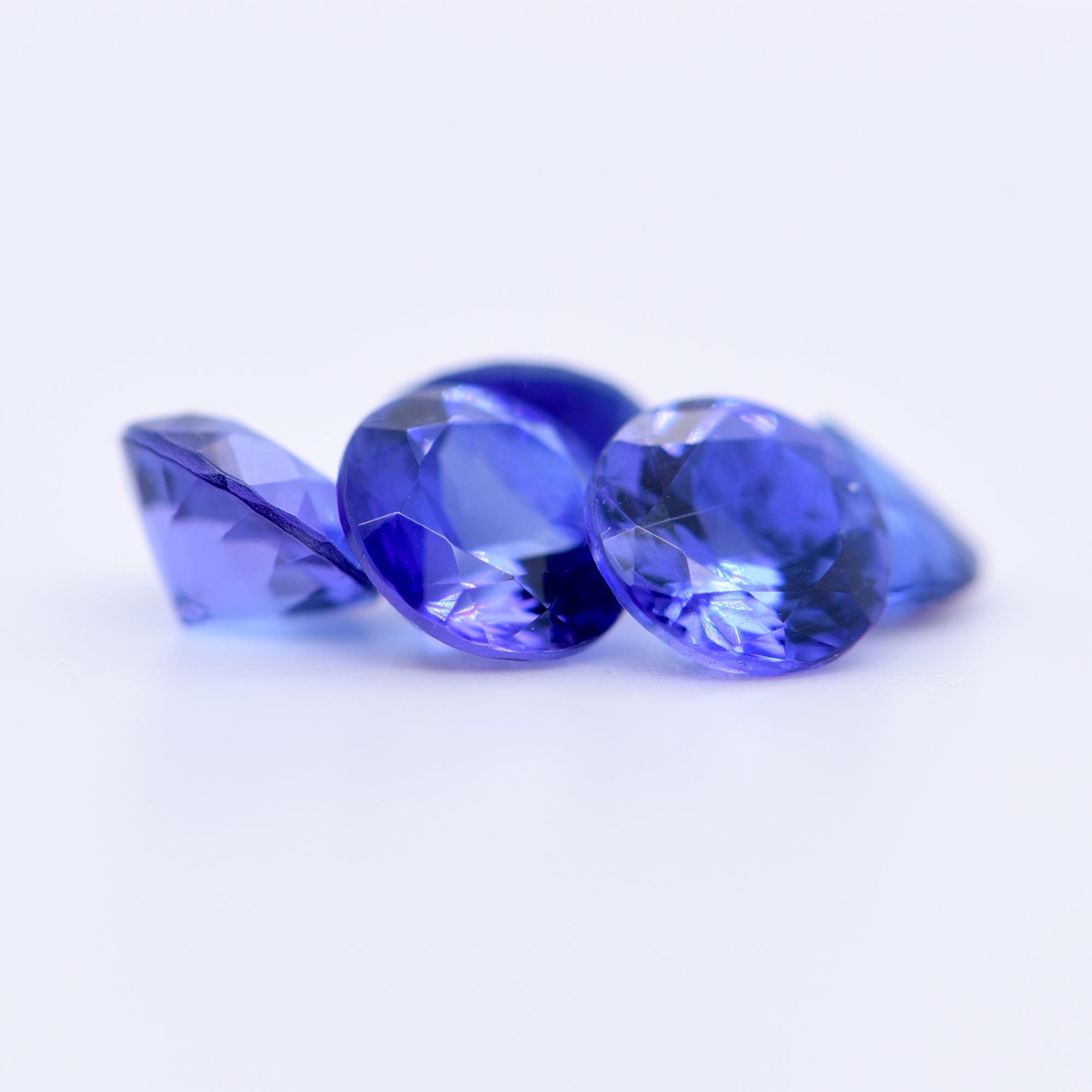 6.5mm Round Faceted Blue Tanzanite