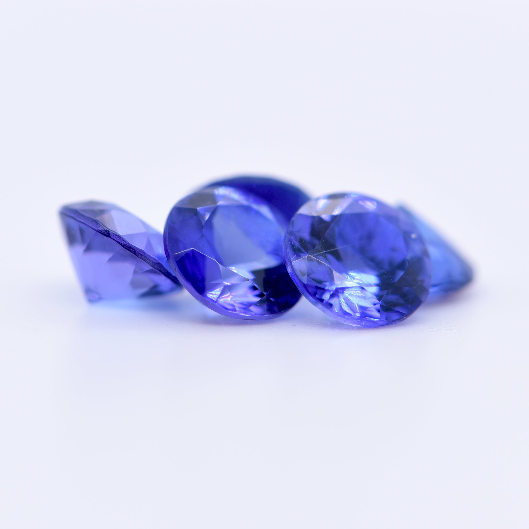 6.5mm Round Faceted Blue Tanzanite