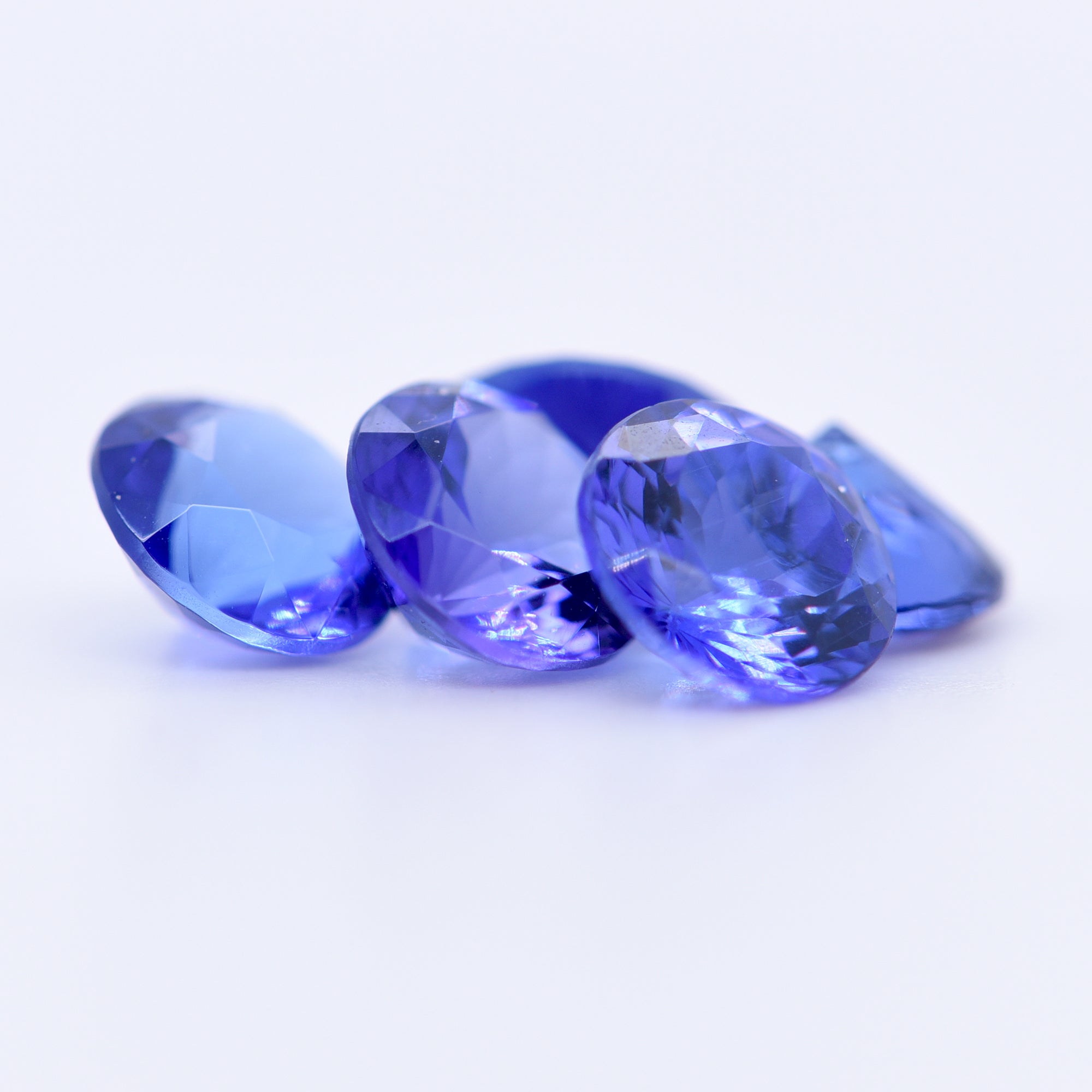 6.5mm Round Faceted Blue Tanzanite