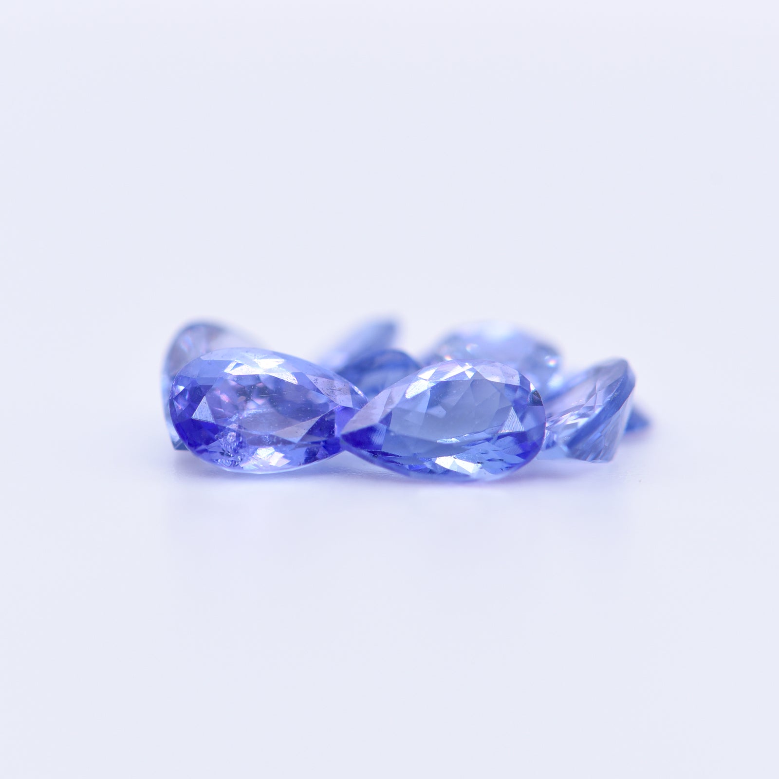 6x4 Pear Faceted Blue Tanzanite