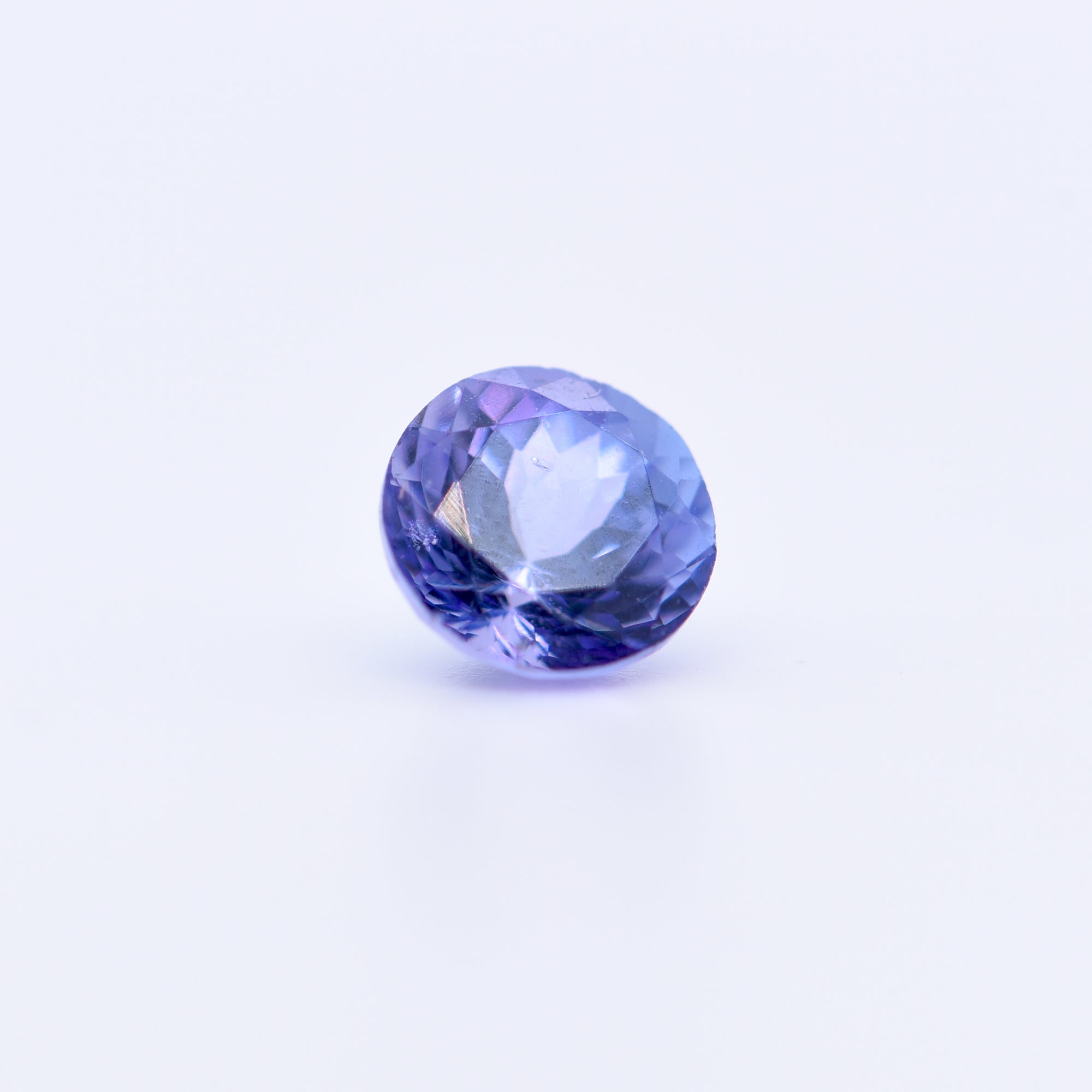 5.75mm Round Faceted Purple Tanzanite