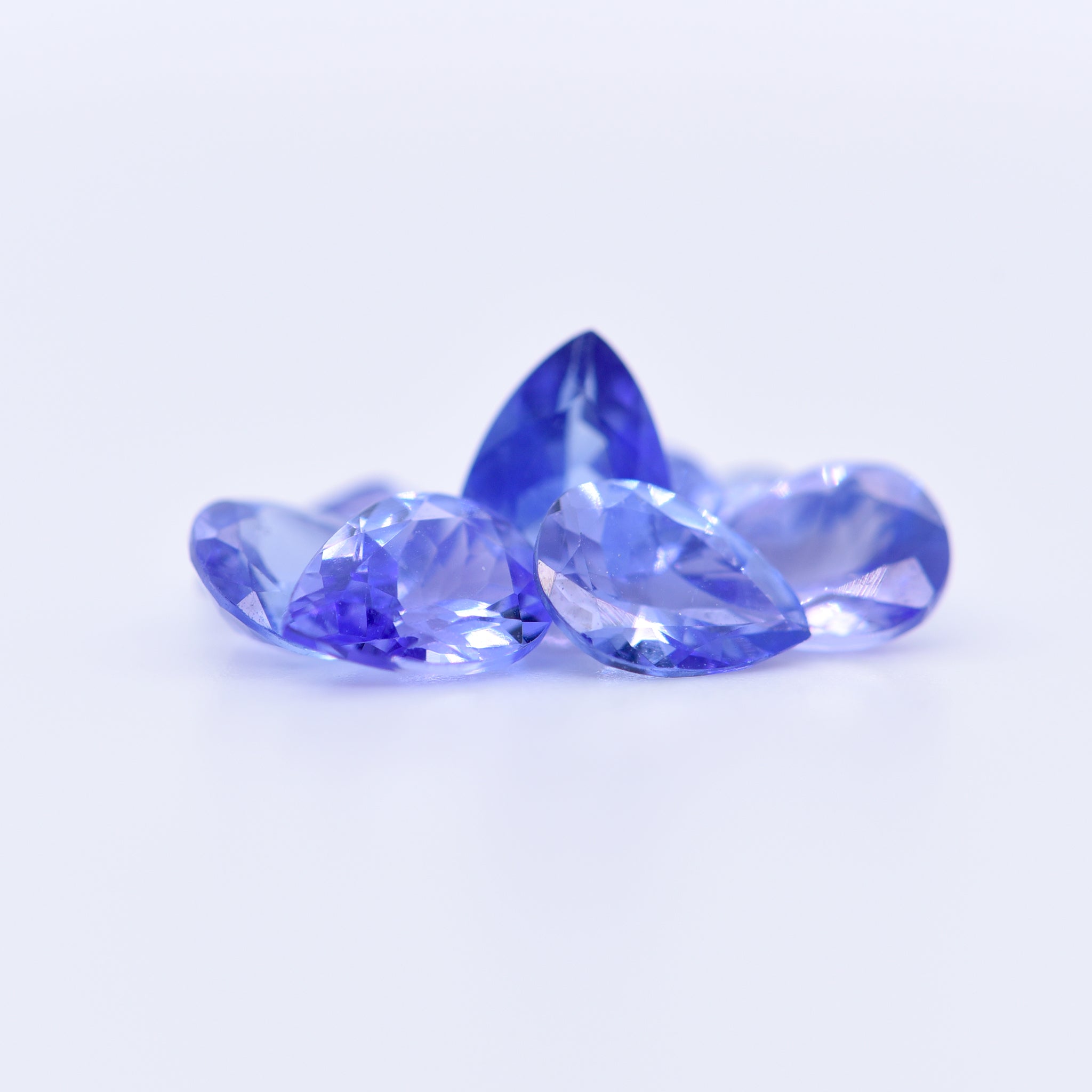 7x5 Pear Faceted Blue Tanzanite