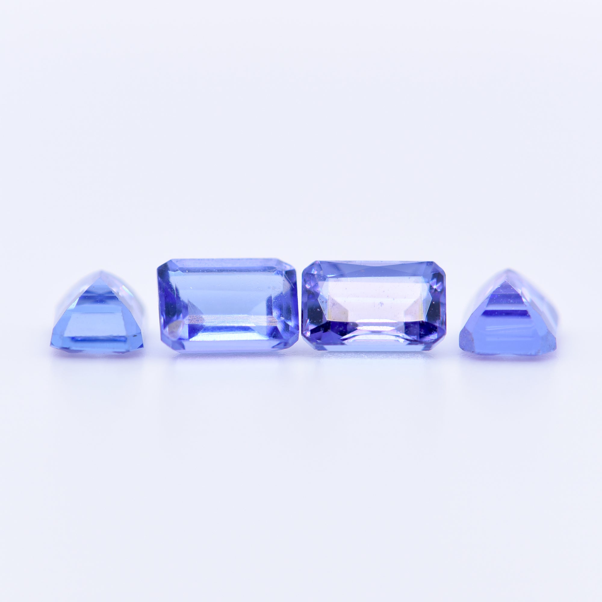 6x4 Octagon Blue Tanzanite