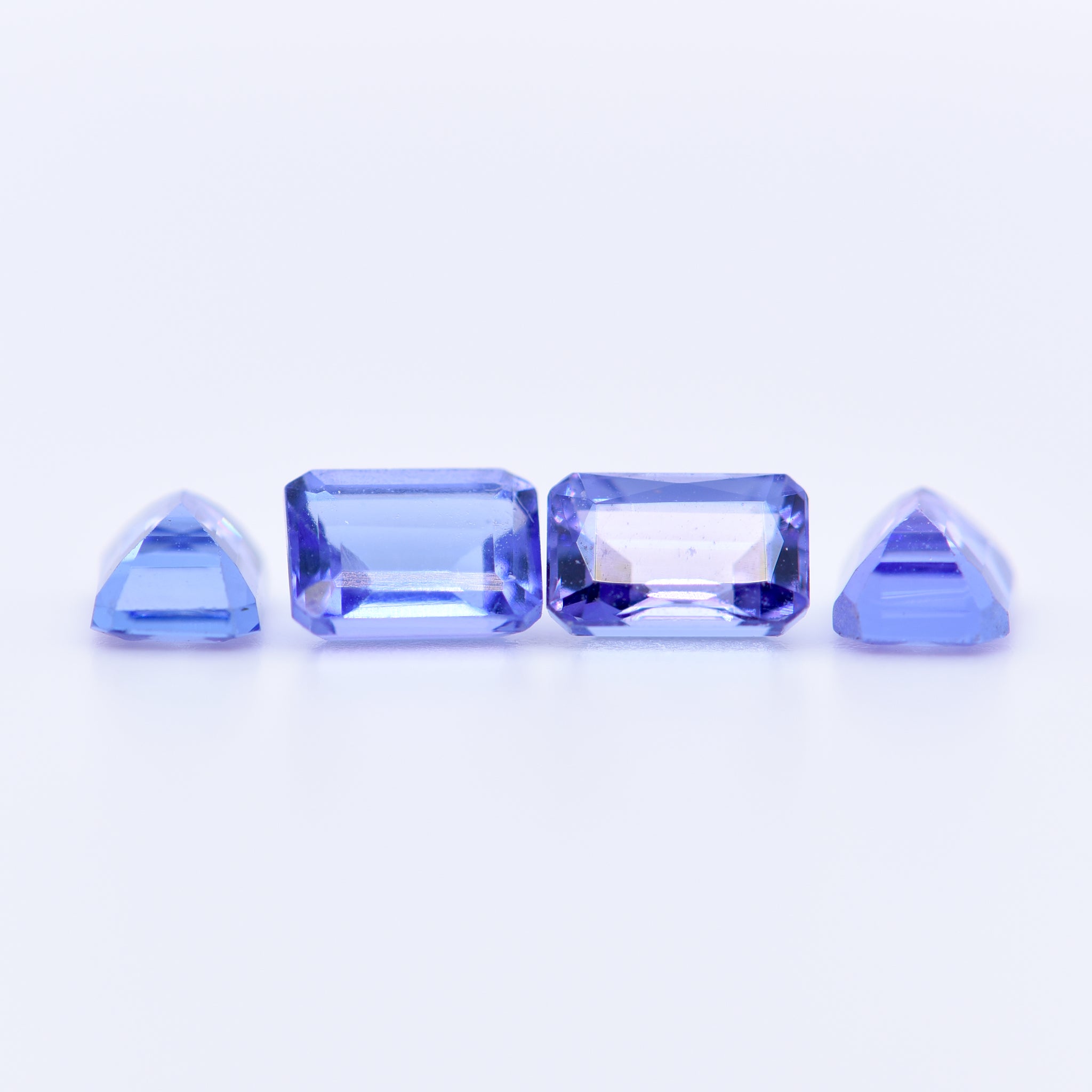 6x4 Octagon Blue Tanzanite