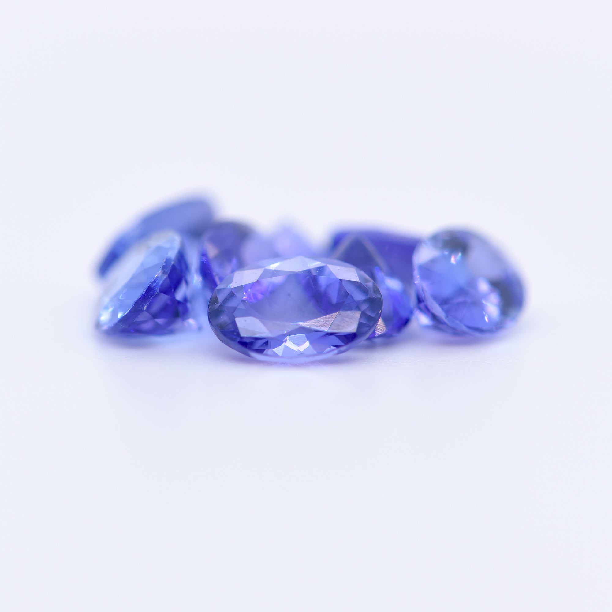 7x5 Oval Faceted Blue Tanzanite