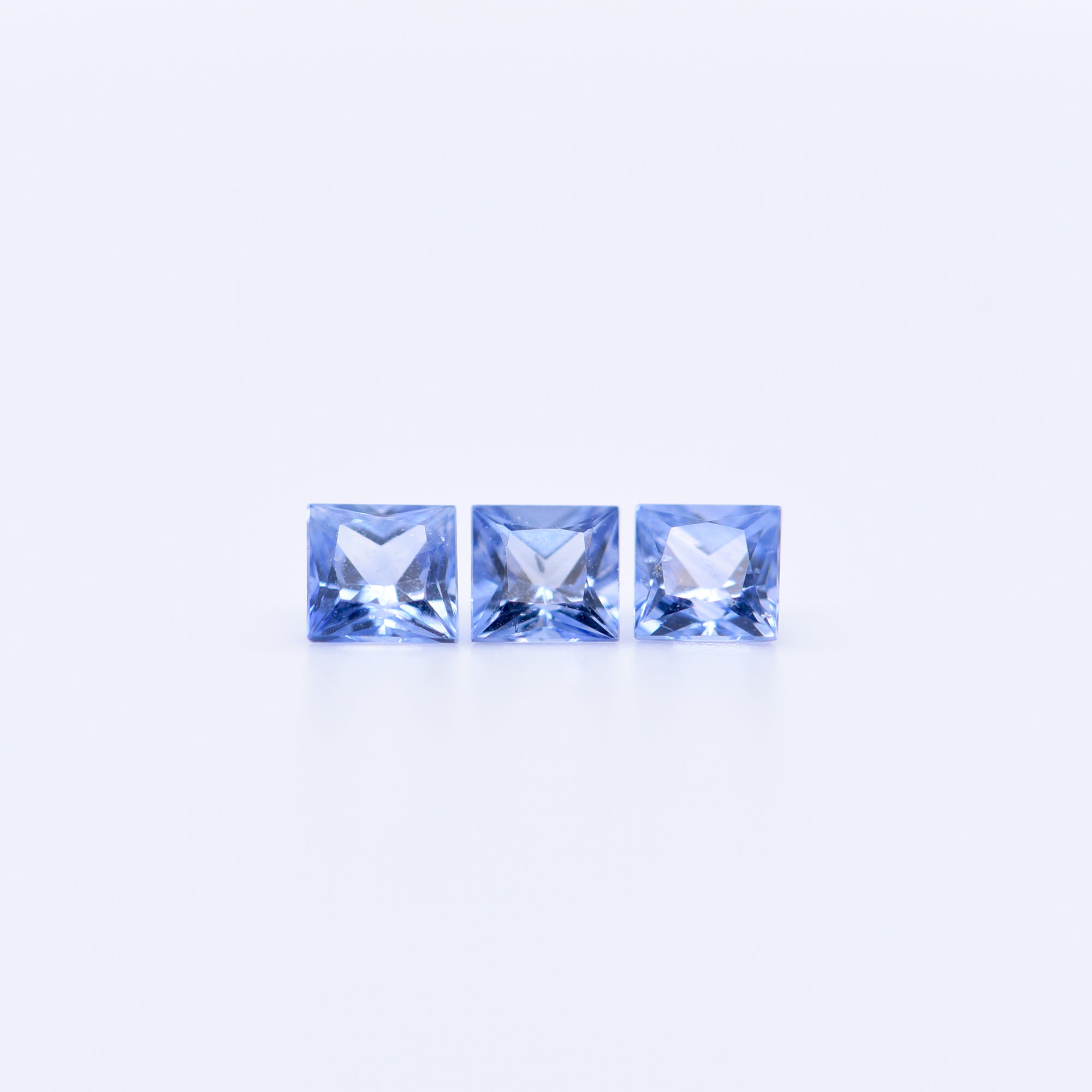 3x3 Square Princess Cut Blue Tanzanite