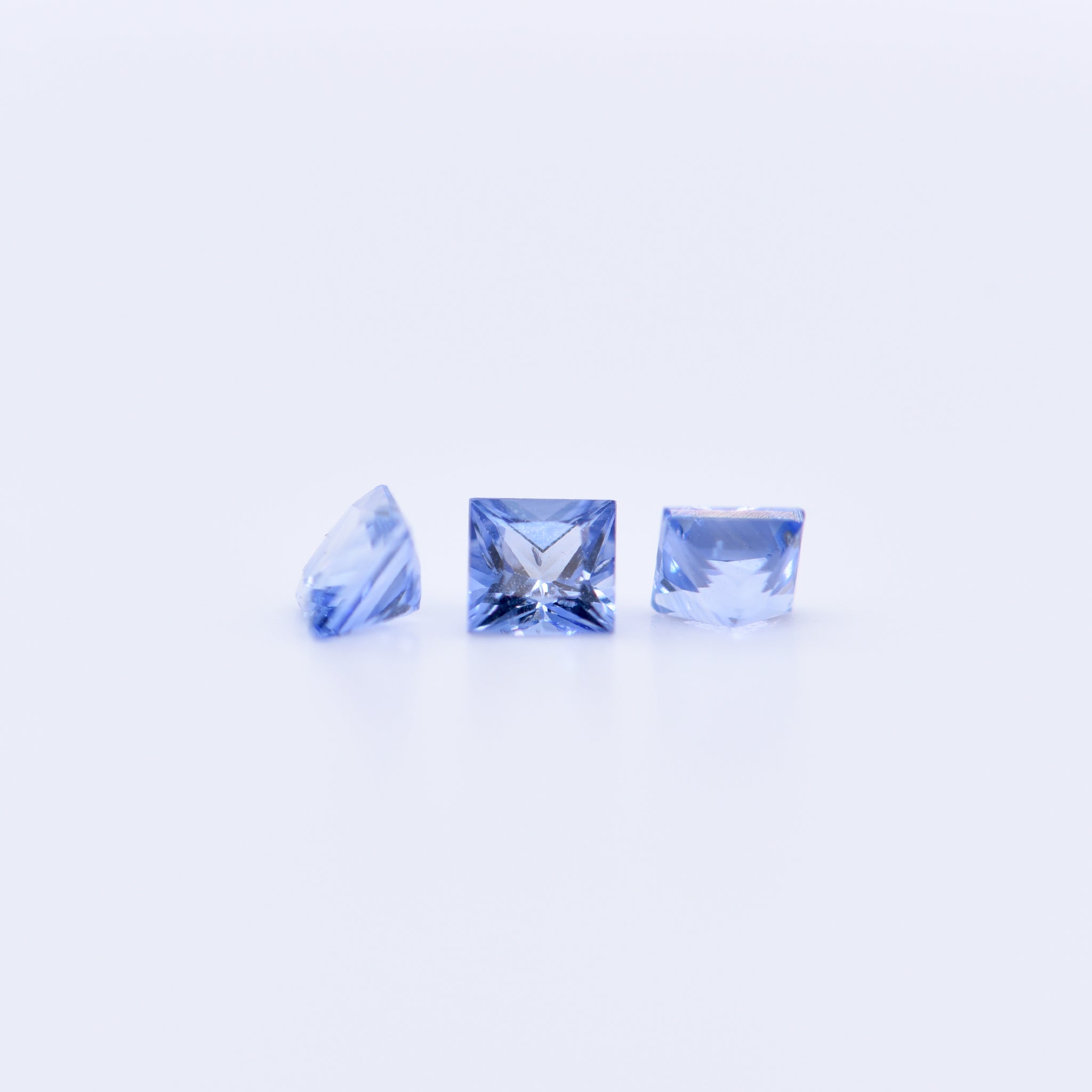 3x3 Square Princess Cut Blue Tanzanite