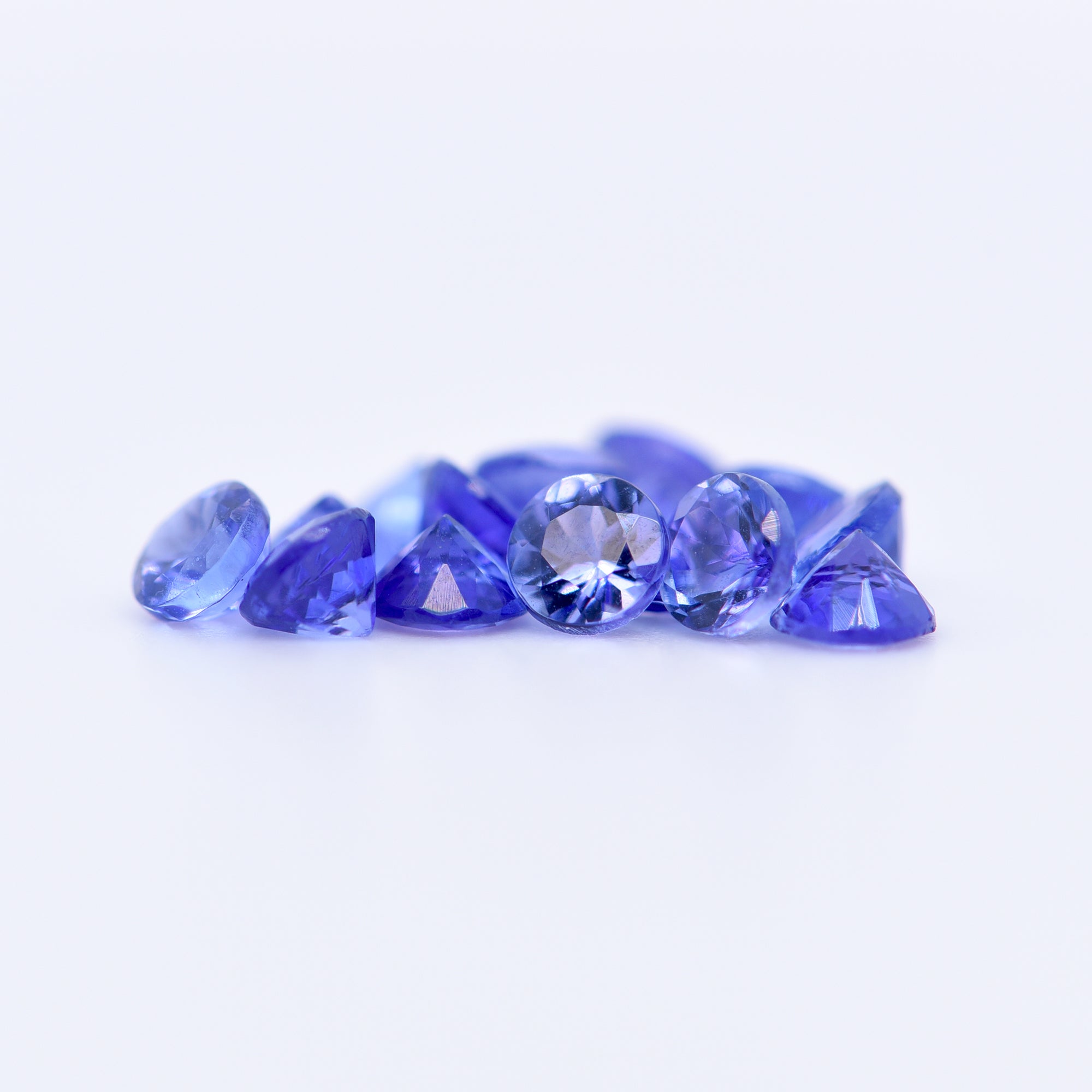 3.5mm Round Faceted Blue Tanzanite