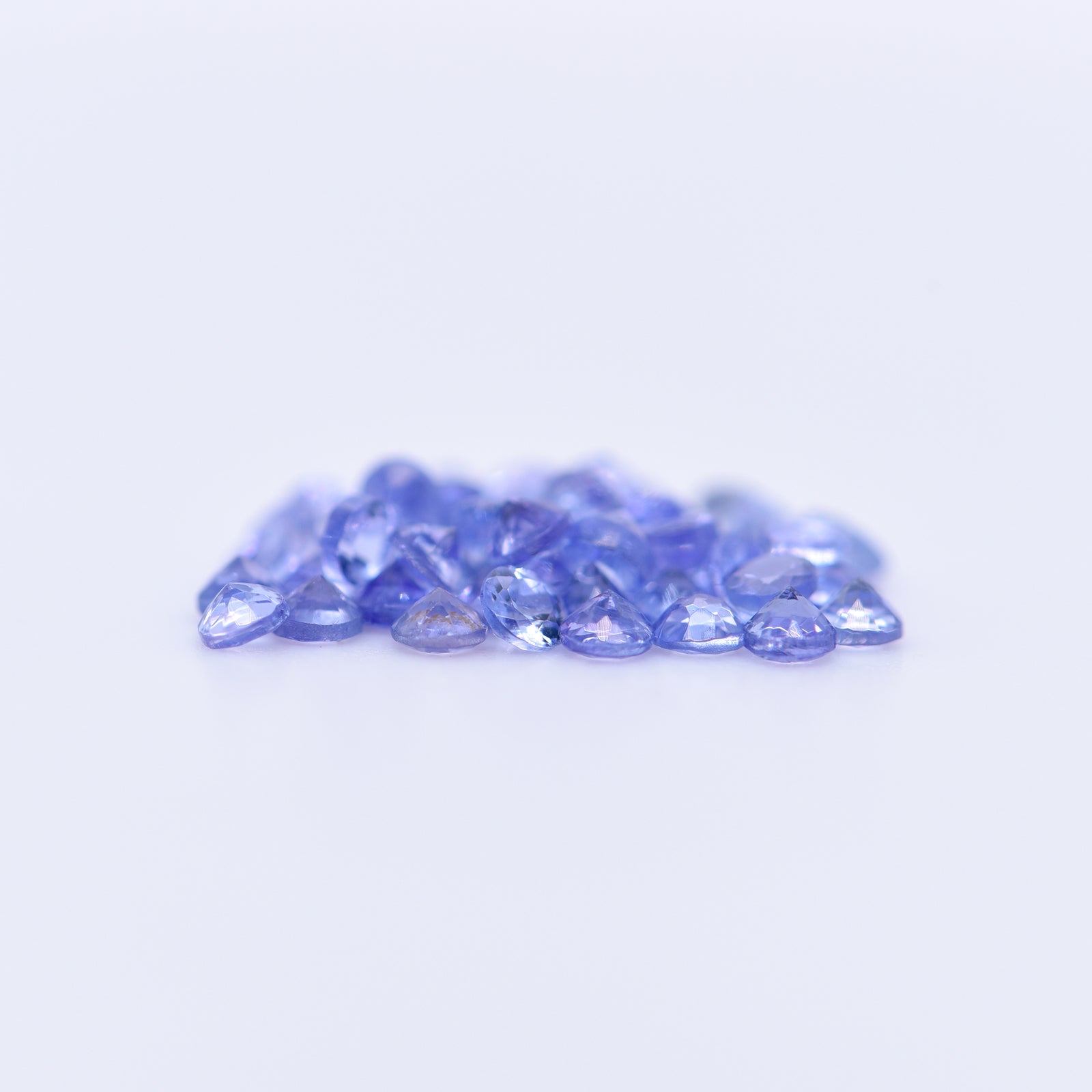 2.25mm Round Faceted Purple Tanzanite