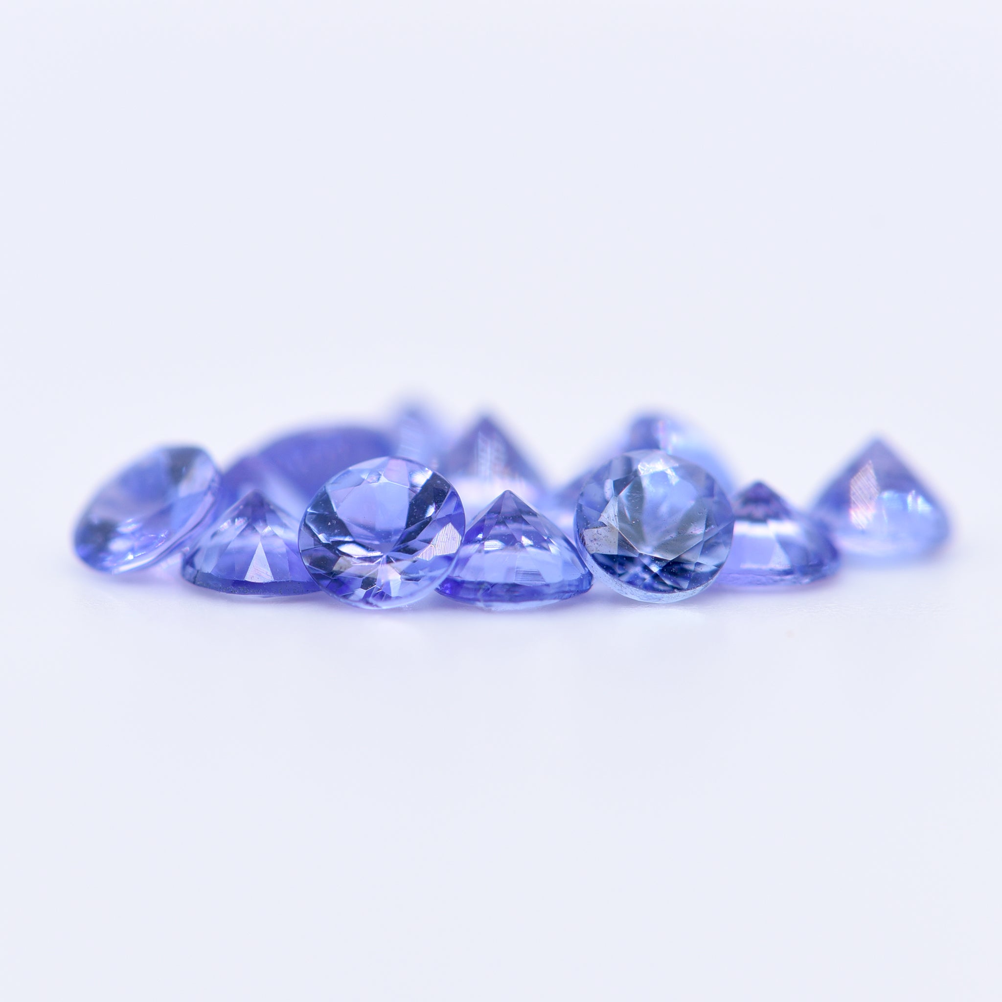 3.75mm Round Faceted Blue Tanzanite