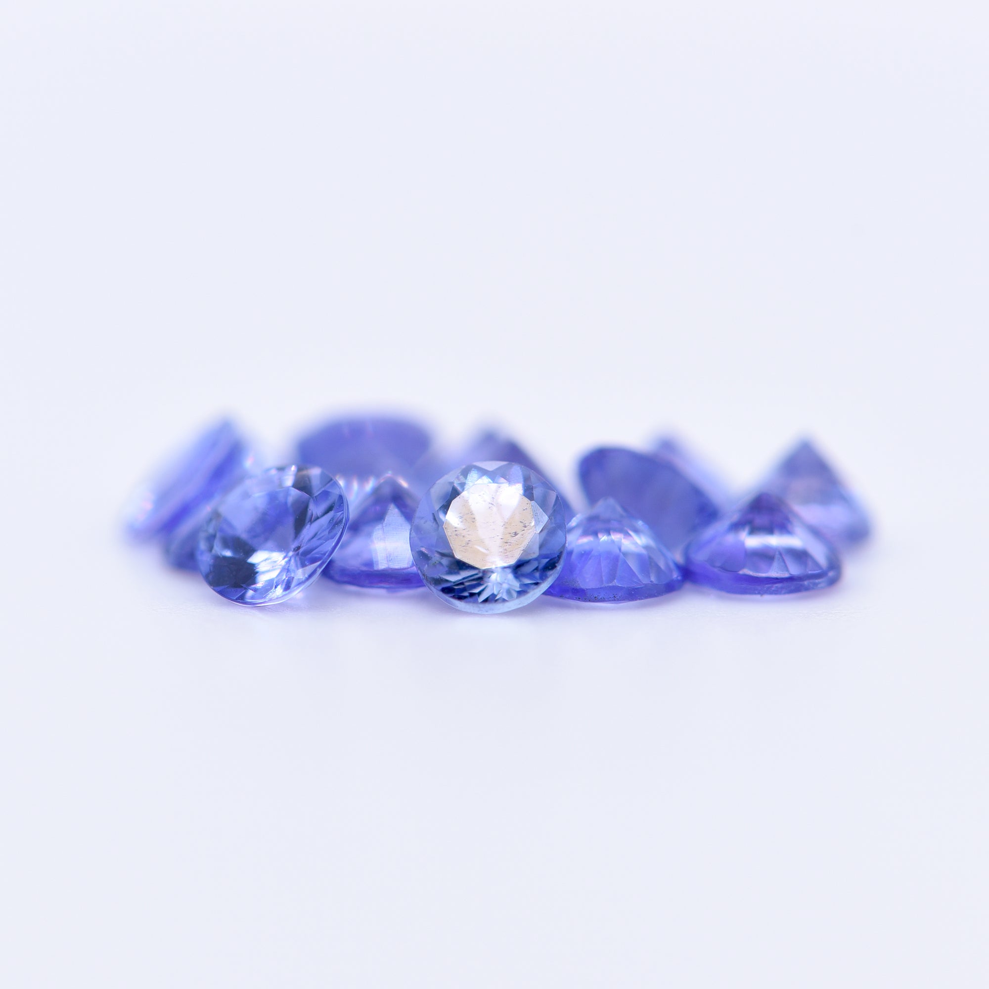 3.75mm Round Faceted Blue Tanzanite